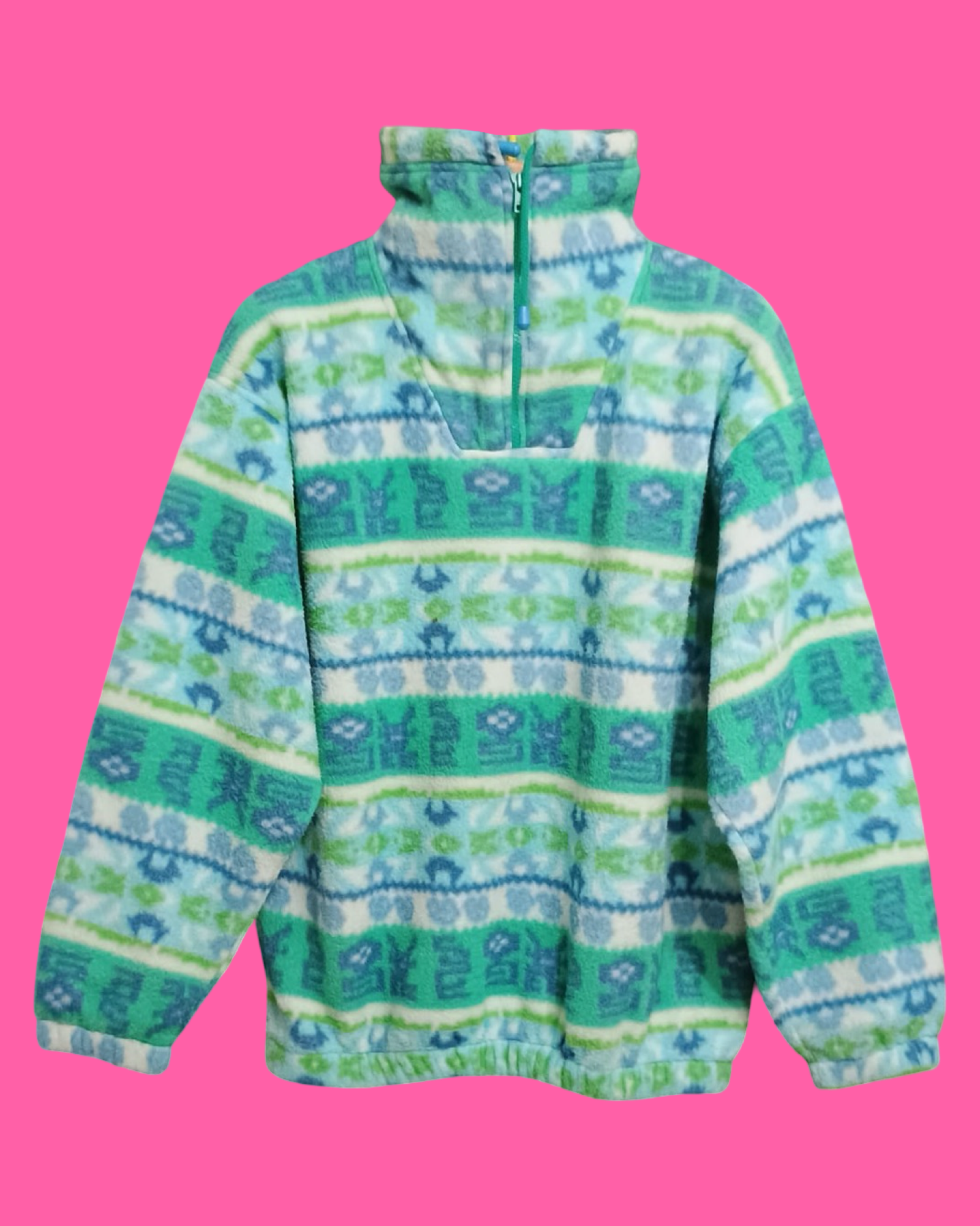 Vintage Multicolor Fantasy 90's Fleece Unisex Size L