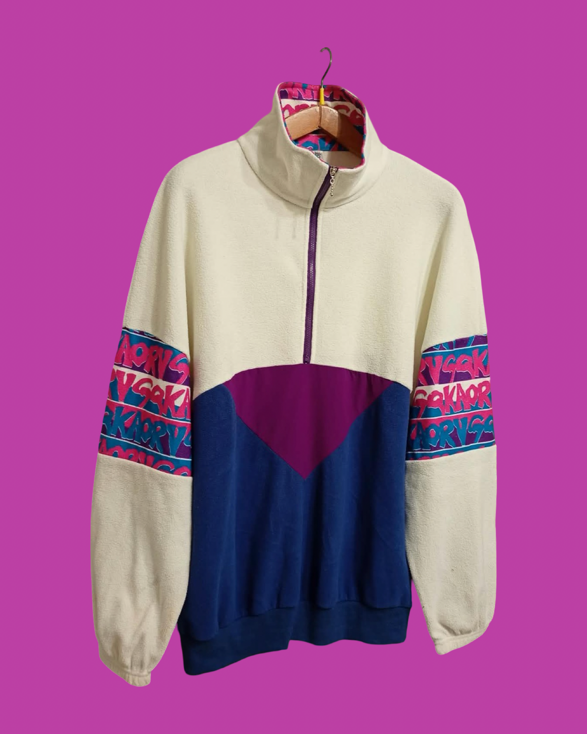Vintage Multicolor Fantasy 90's Rare Fleece Unisex Size XL