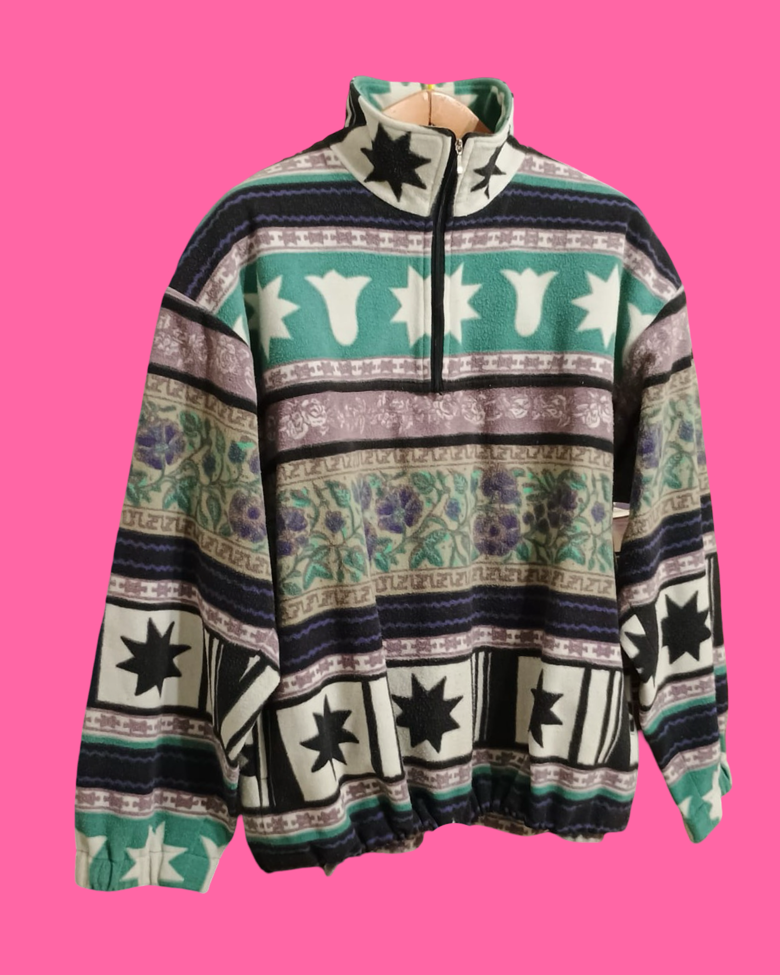 Vintage Multicolor Fantasy 90's Fila Fleece Unisex Size L