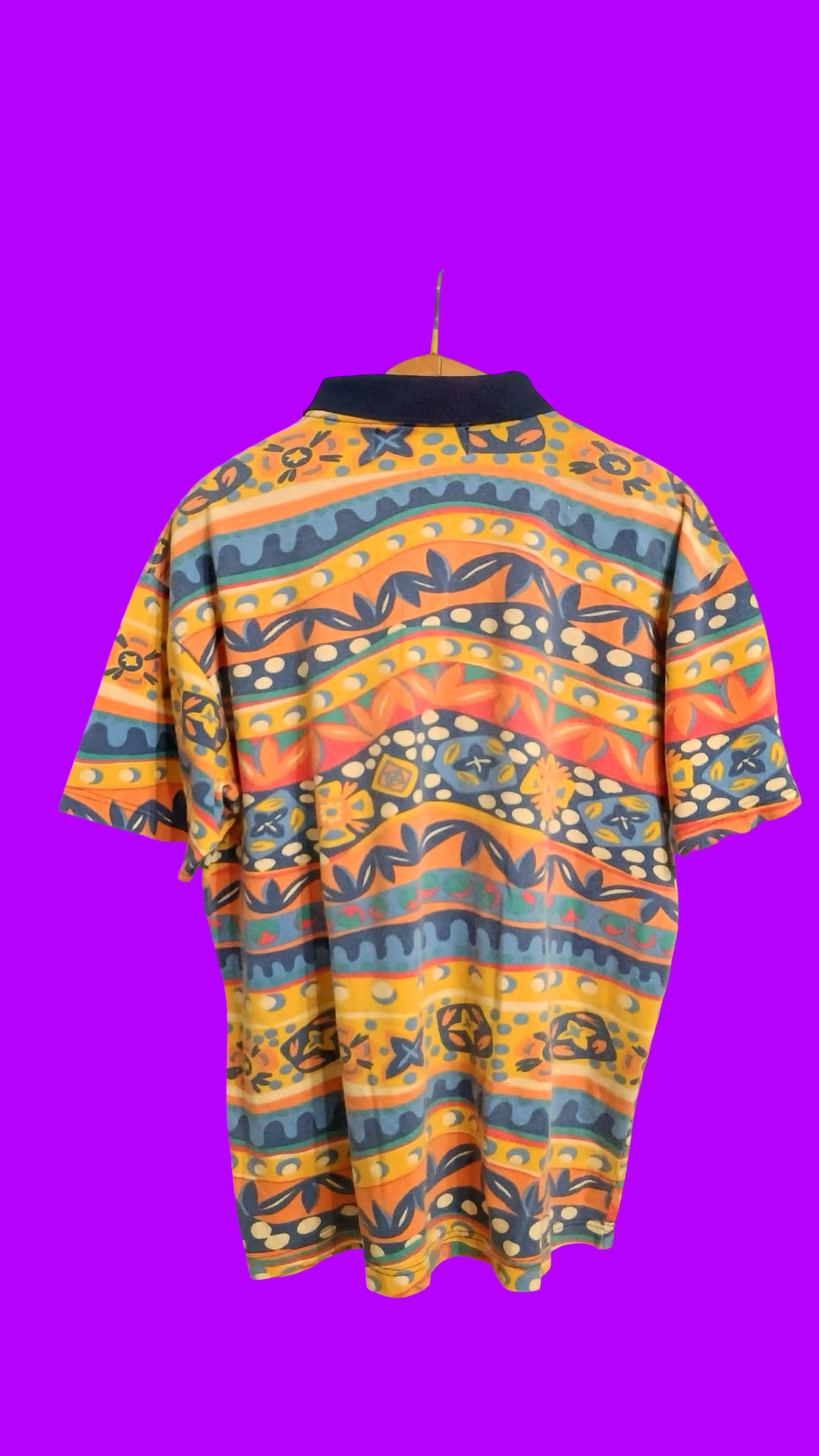 Vintage Multicolor Fantasy 90's Polo Unisex Size M