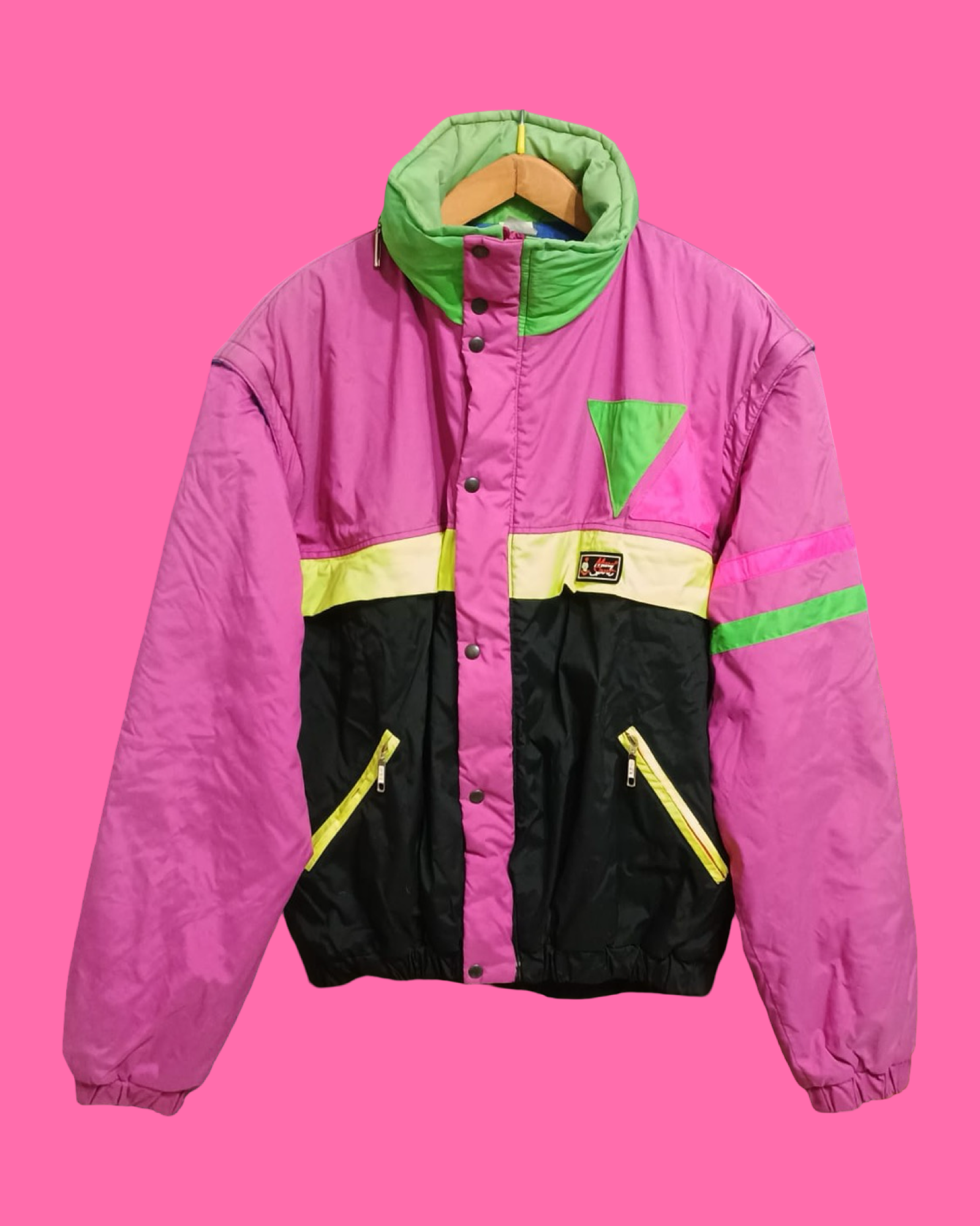 Vintage Multicolor Fantasy 90's Snow Jacket Unisex Size M