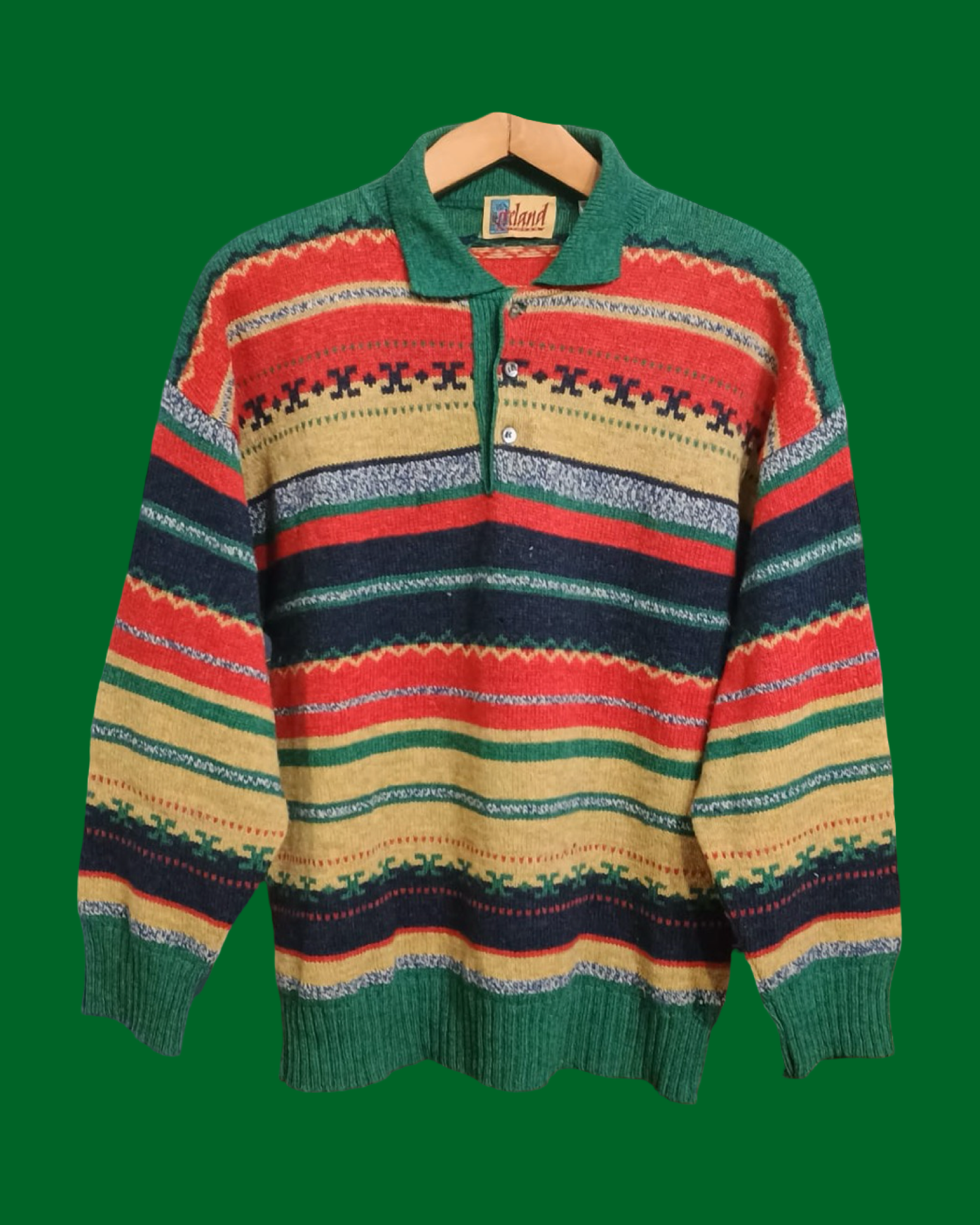 Vintage Multicolor Fantasy 90's Sweater Unisex Size M