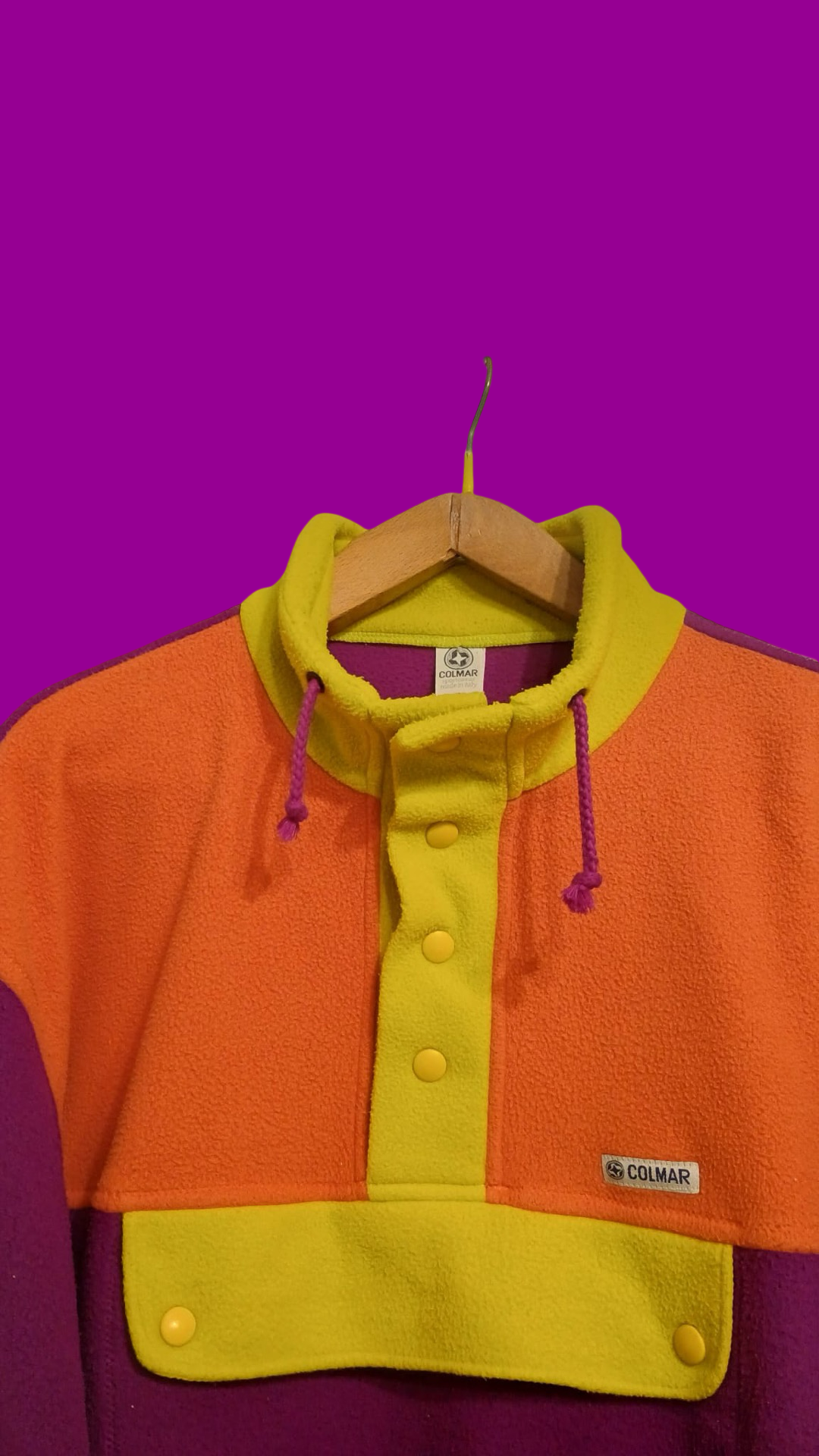 Vintage Multicolor Fantasy 90's Colmar Fleece Unisex Size L