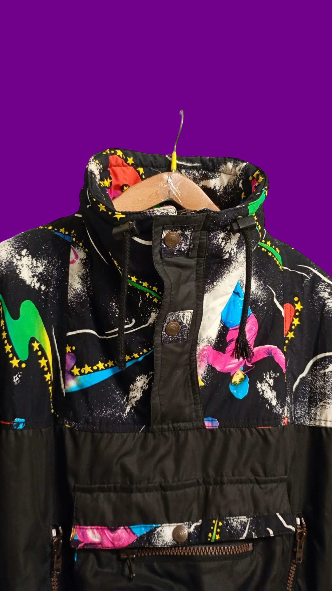 Vintage Multicolor Fantasy 90's Rare Snow Jacket Jacket Unisex Size M