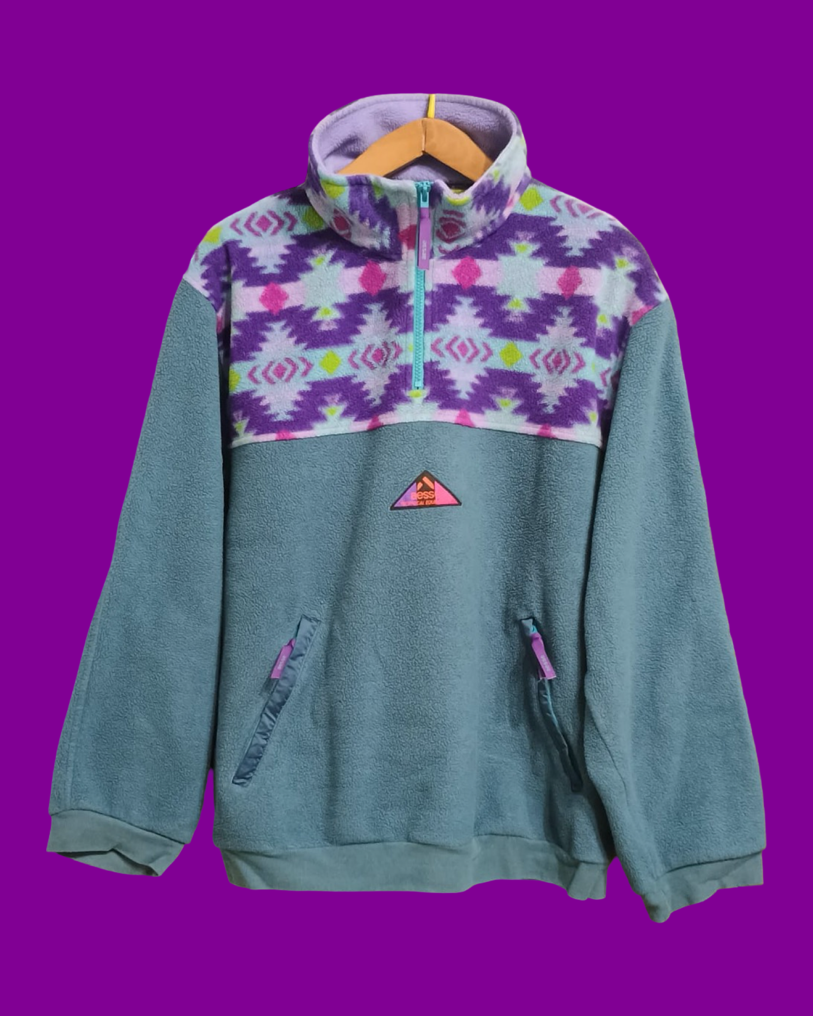 Vintage Multicolor Fantasy 90's Aesse Fleece Unisex Size L