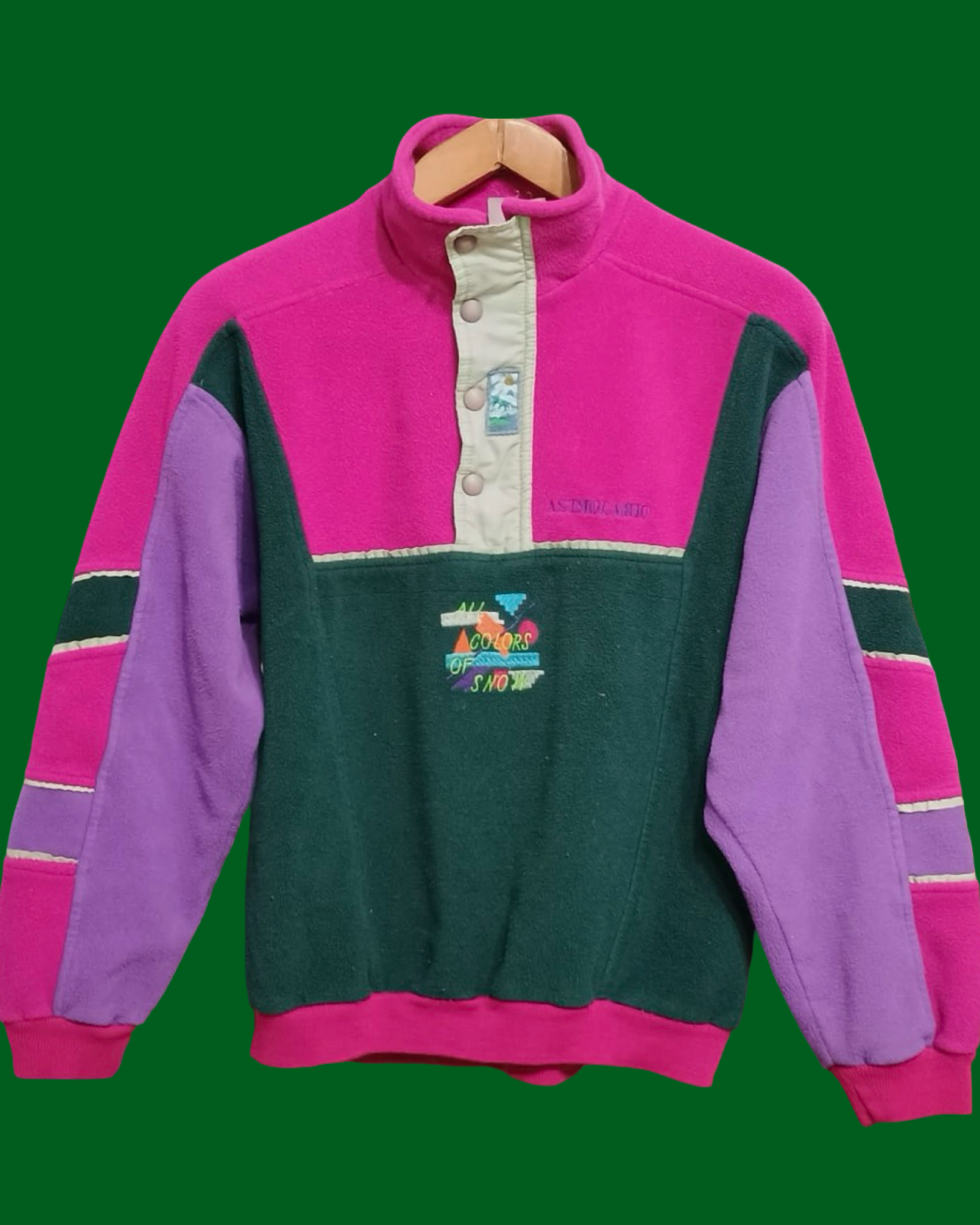 Vintage Multicolor Fantasy 90's Fleece Woman Size S