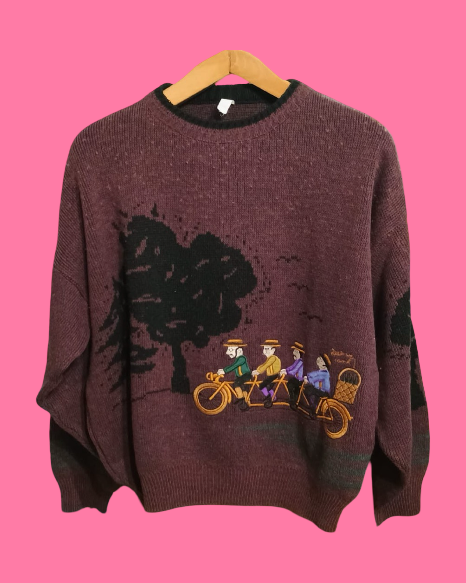 Vintage Multicolor Fantasy 90's Sweater Unisex Size S