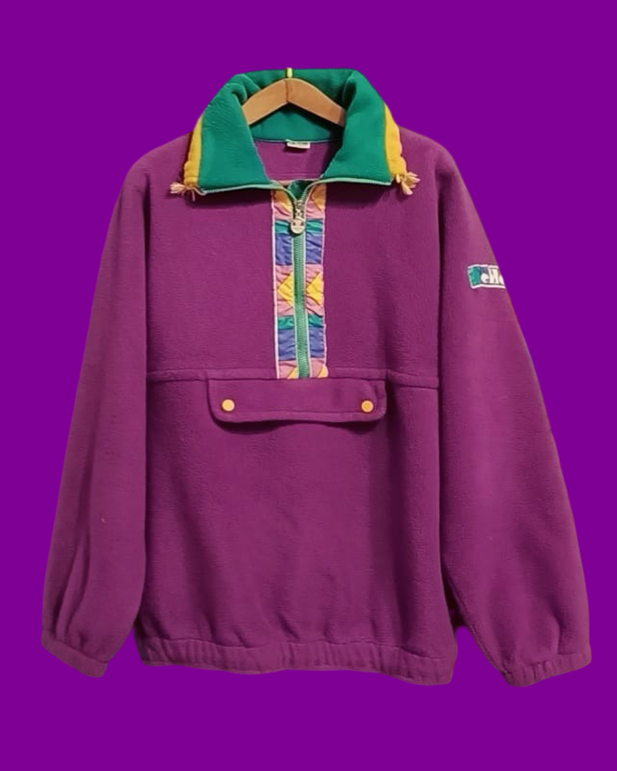 Vintage Multicolor Fantasy 90's Ellesse Fleece Unisex Size L