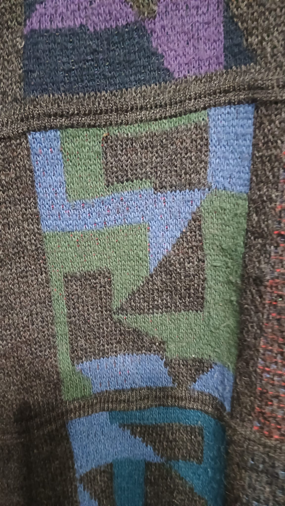 Vintage Multicolor Fantasy 90's Sweater Unisex Size L