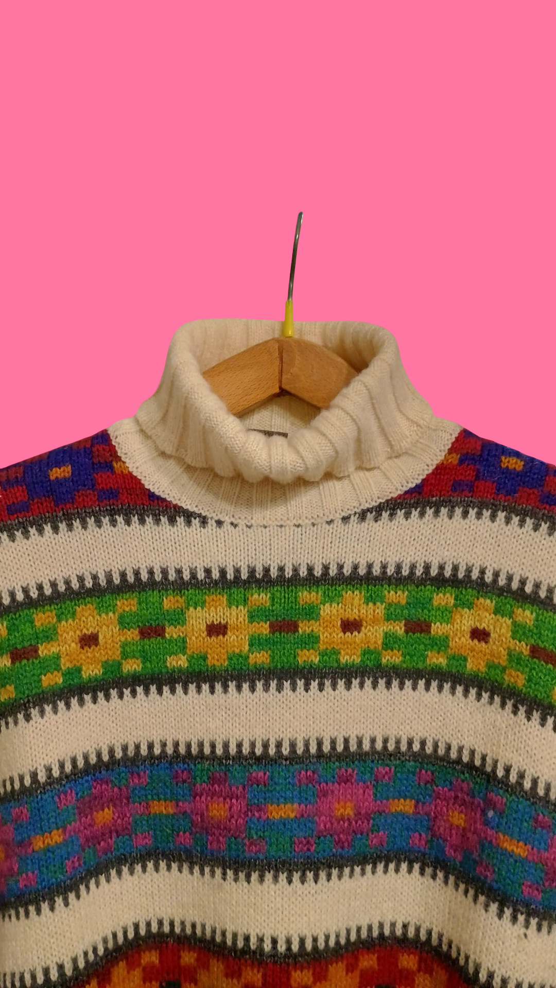 Vintage Multicolor Fantasy 90's Sweater Unisex Size M