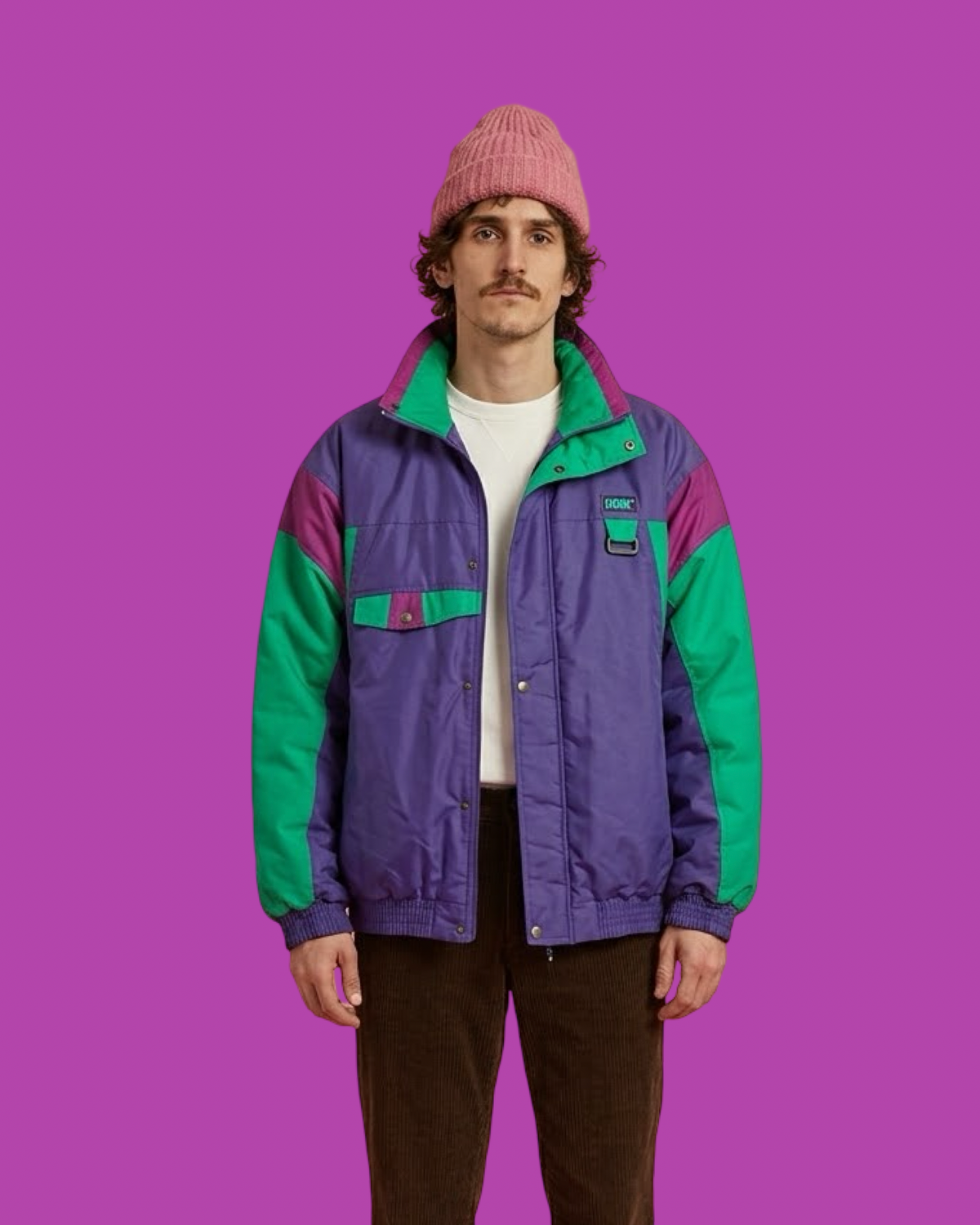 Vintage Multicolor Fantasy 90's Rare Snow Jacket Unisex Size L