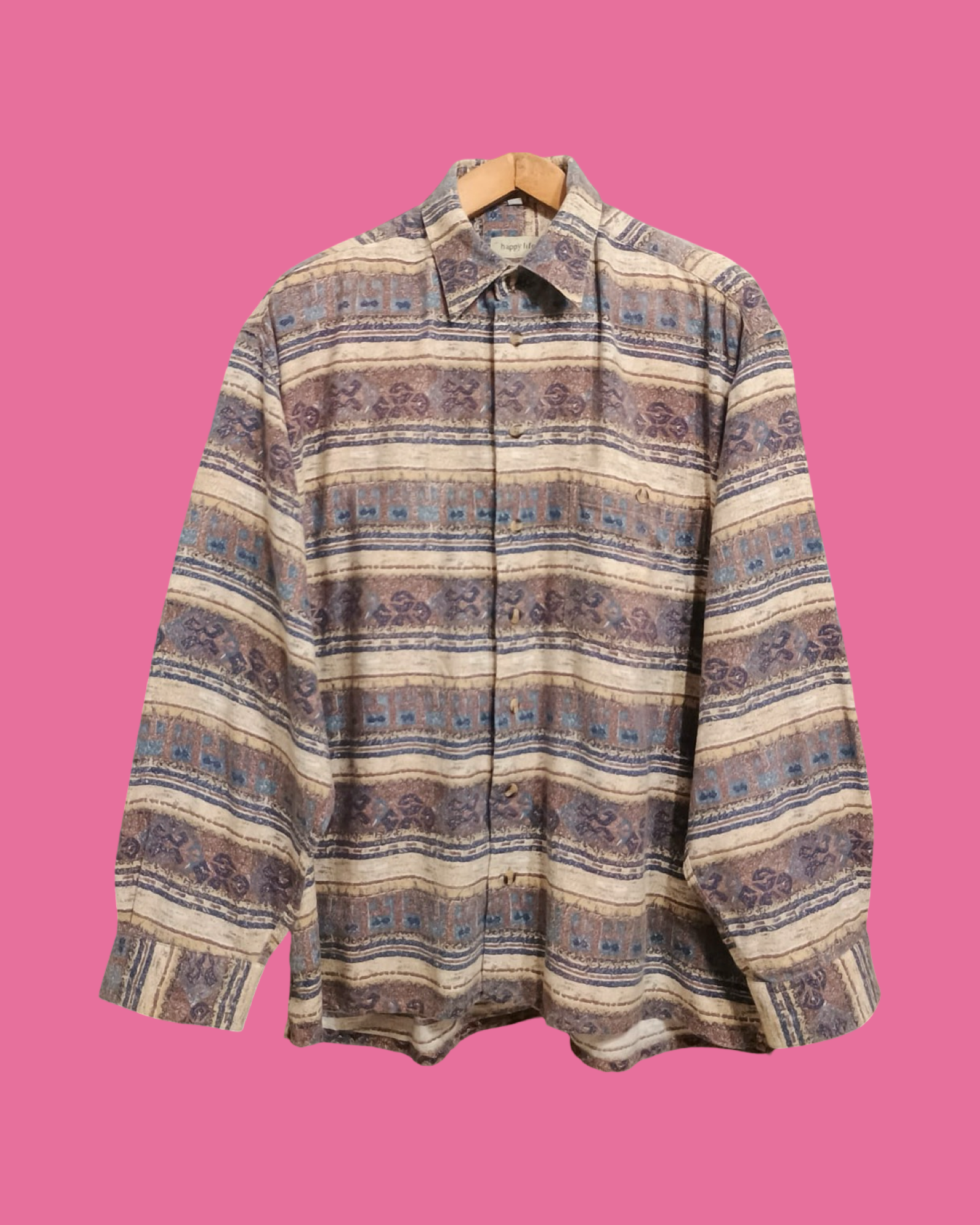 Vintage Multicolor Fantasy 90's Flannel Shirt Unisex Size XL