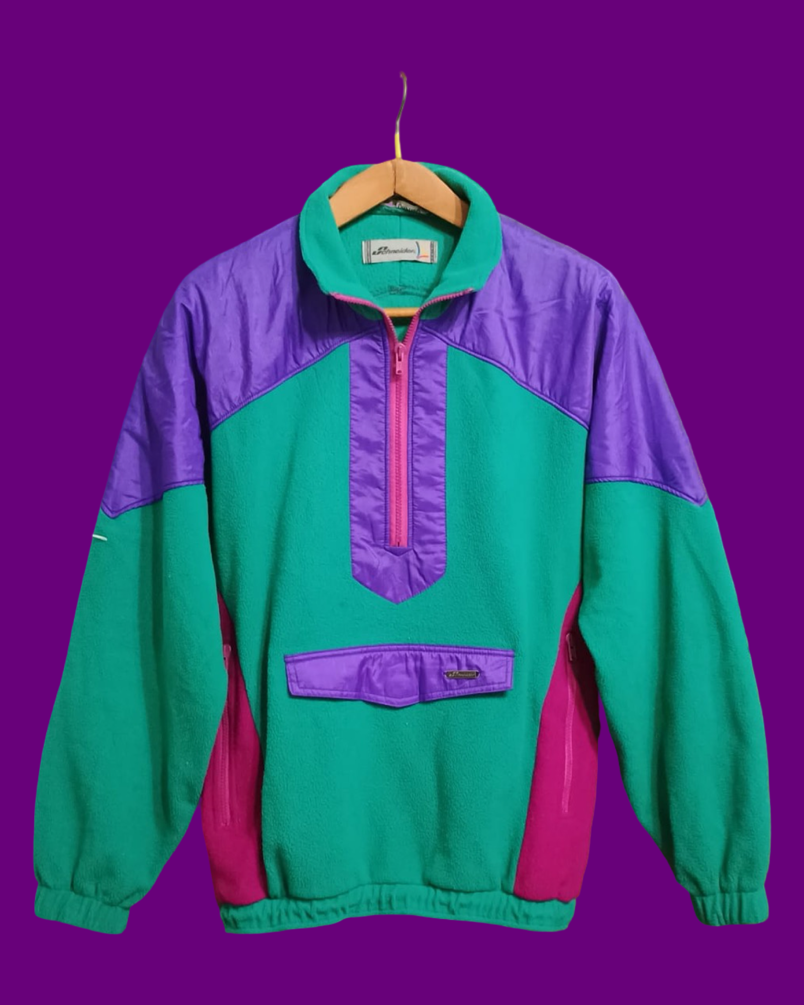 Vintage Multicolor Fantasy 90's Fleece Unisex Size L