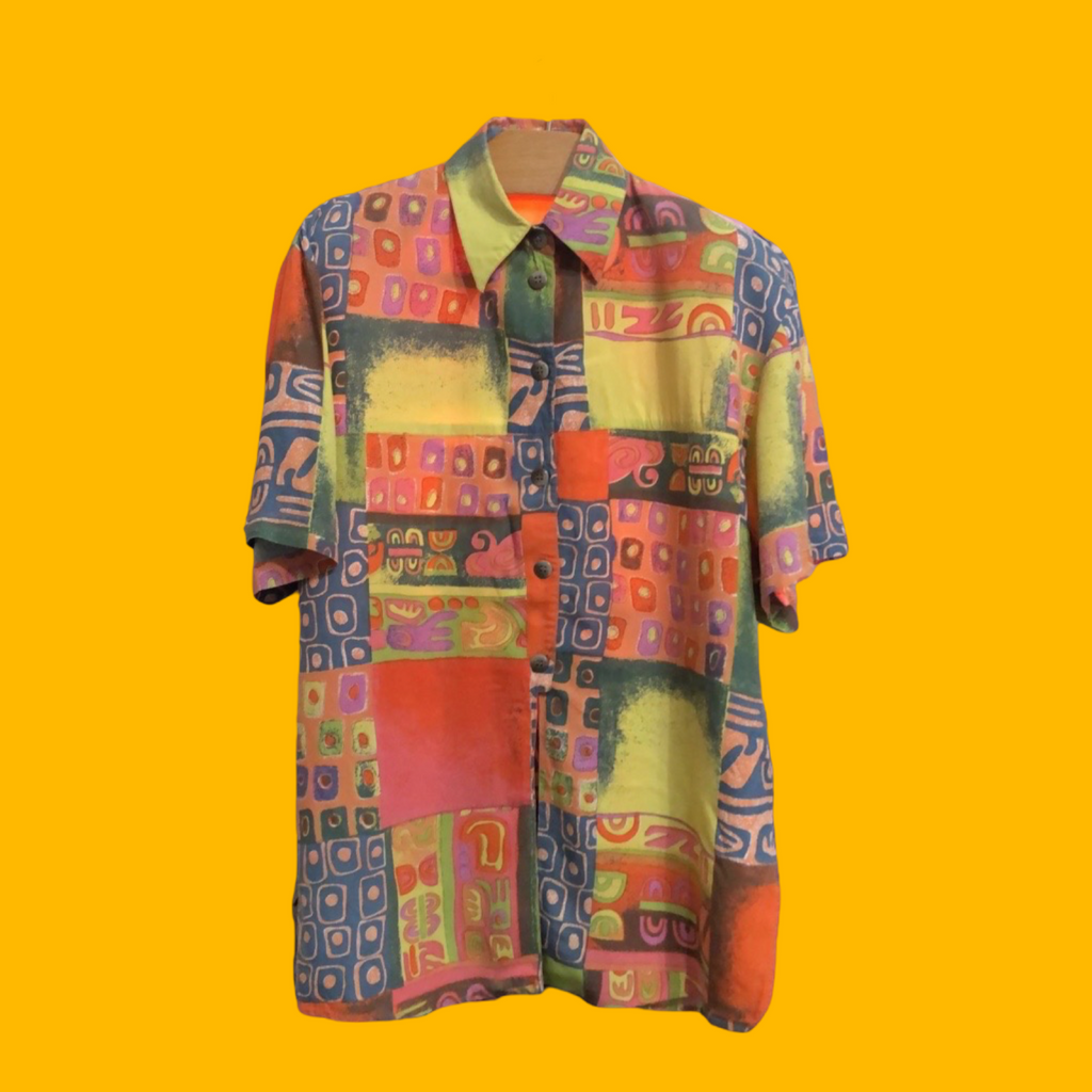 Vintage Multicolor Fantasy Shirt Unisex Size M/L