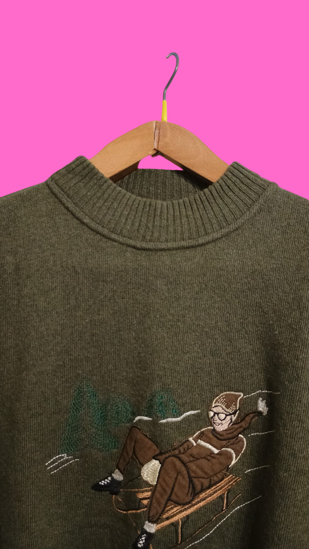 Vintage Multicolor Fantasy 90's Sweater Unisex Size L