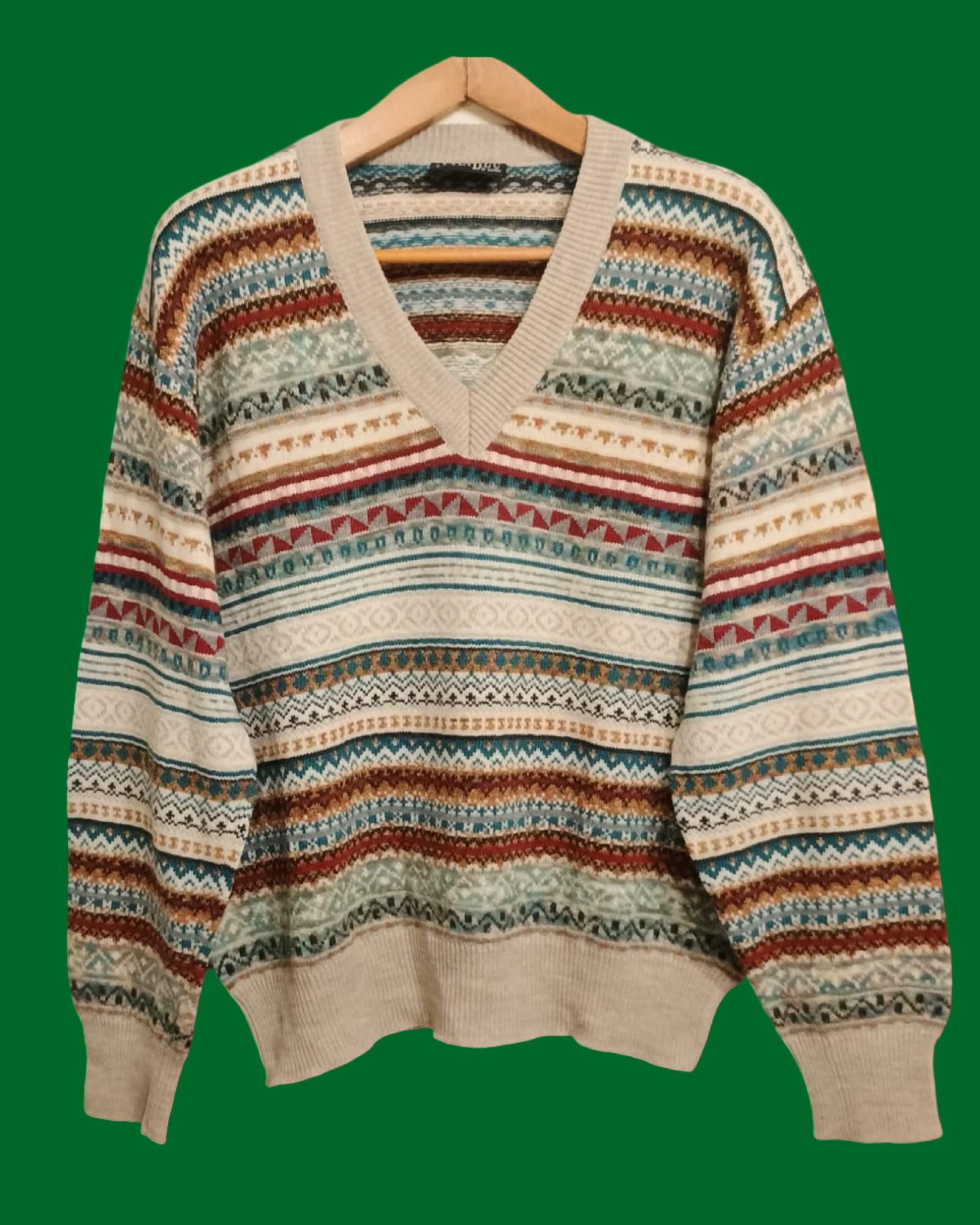 Vintage Multicolor Fantasy 90's Sweater Unisex Size M