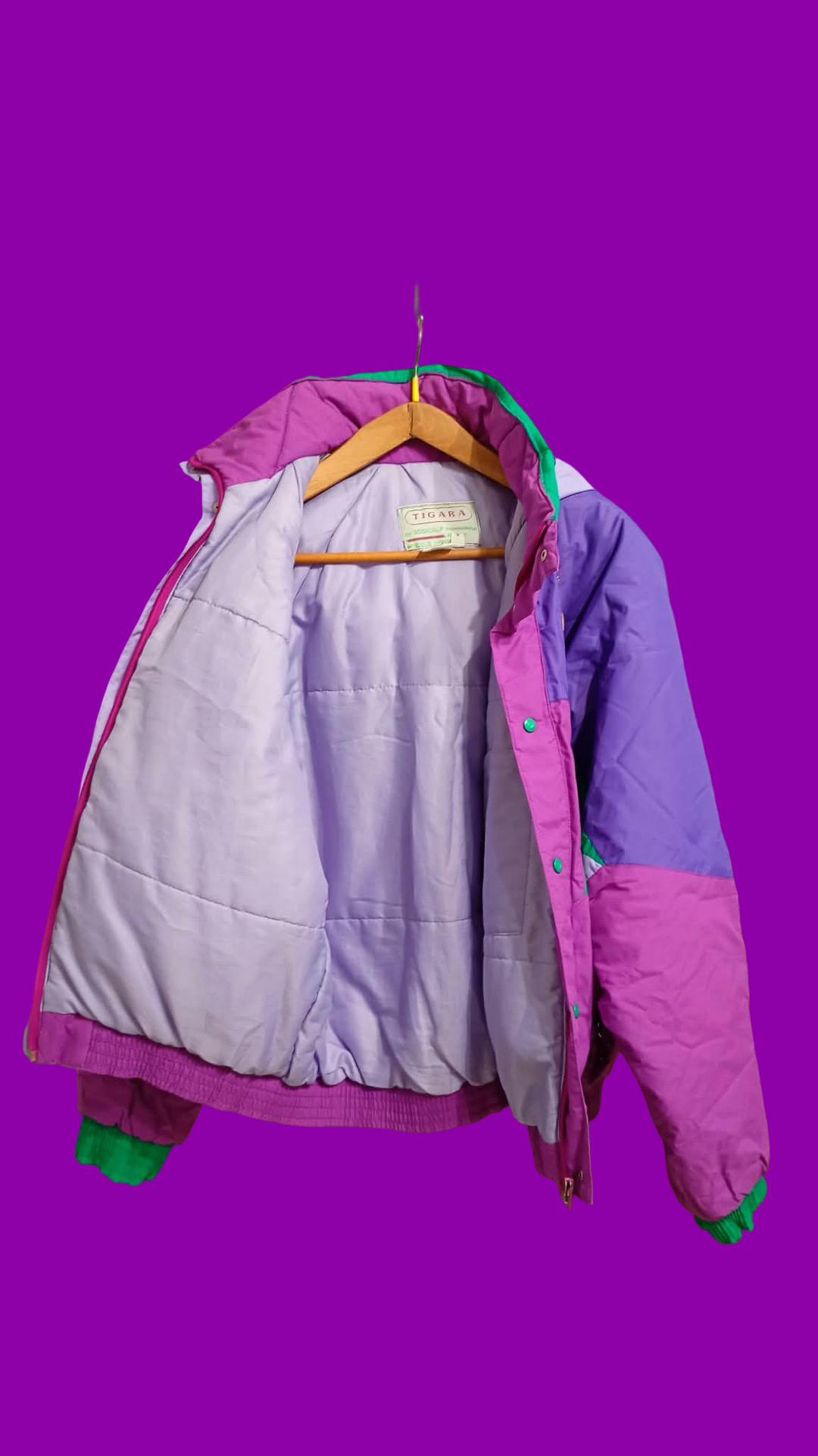 Vintage Multicolor Fantasy 90's Rare Snow Jacket Unisex Size M