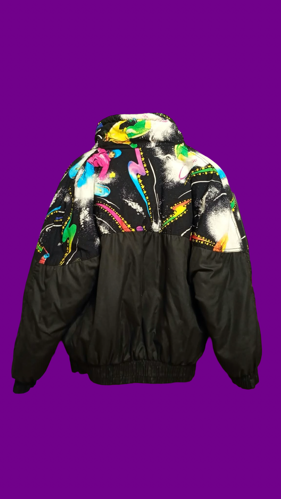 Vintage Multicolor Fantasy 90's Rare Snow Jacket Jacket Unisex Size M