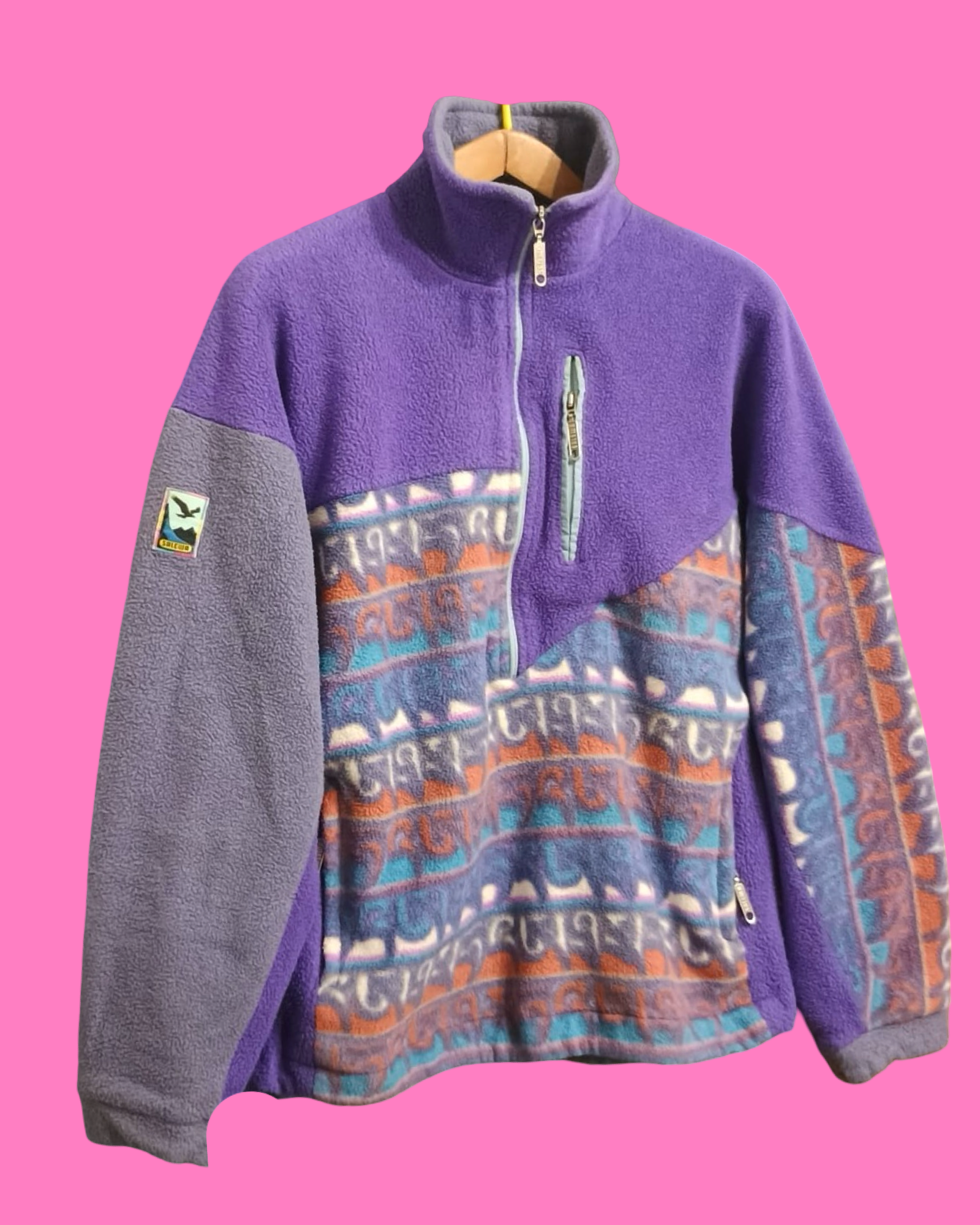Vintage Multicolor Fantasy 90's Fleece Unisex Size L