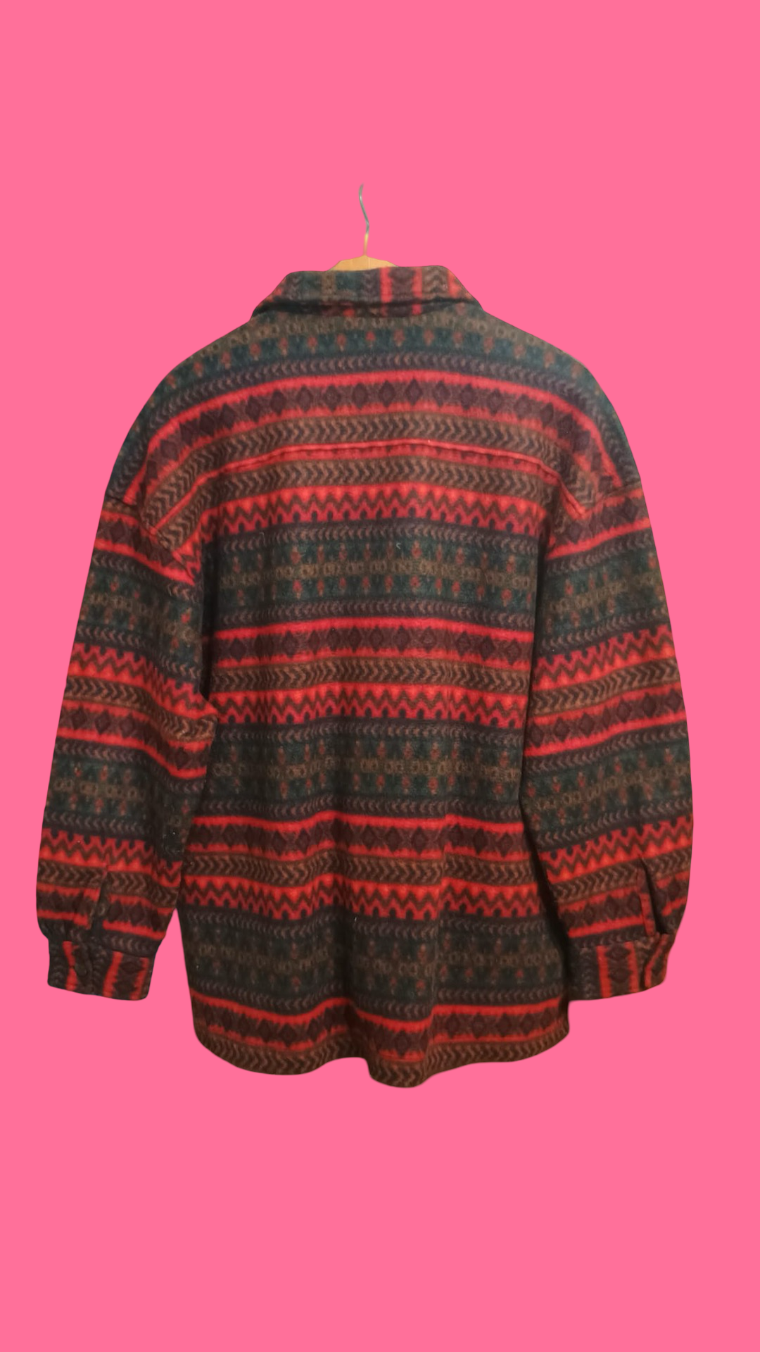 Vintage Green Fantasy 90's Pile Shirt Sweatshirt Unisex Size L