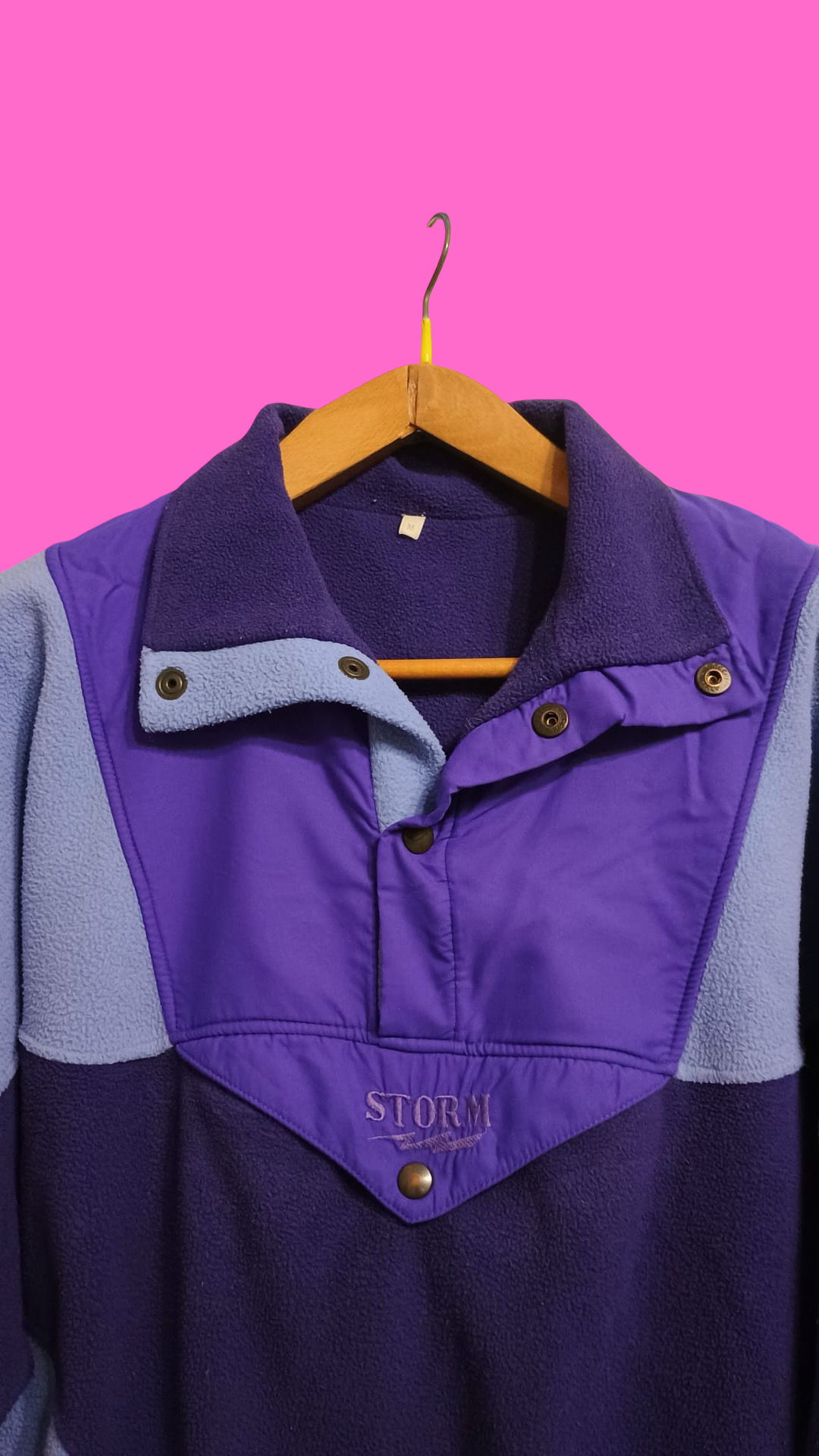 Vintage Multicolor Fantasy 90's Fleece Unisex Size M