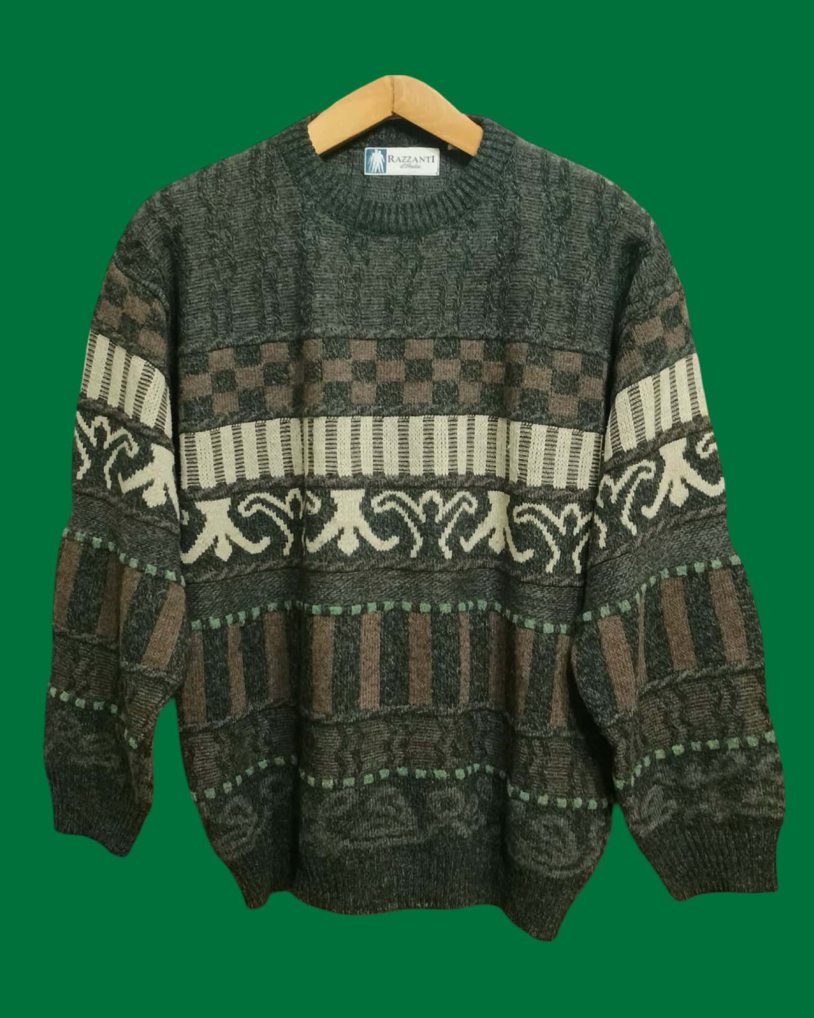 Vintage Multicolor Fantasy 90's Sweater Unisex Size M