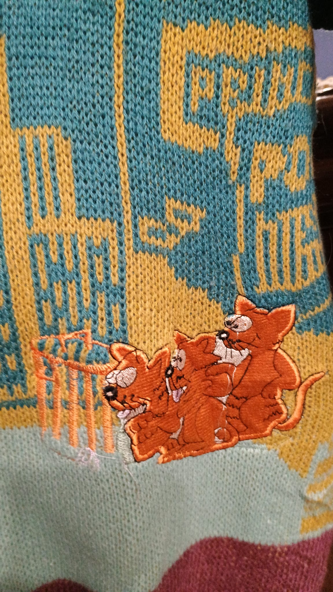 Vintage Multicolor Fantasy 90's Sweater Unisex Size XL