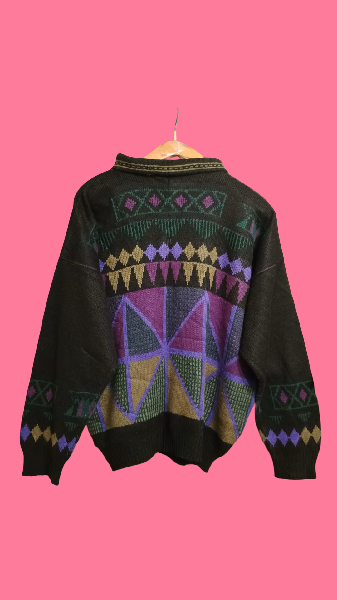 Vintage Multicolor Fantasy 90's Sweater Unisex Size S
