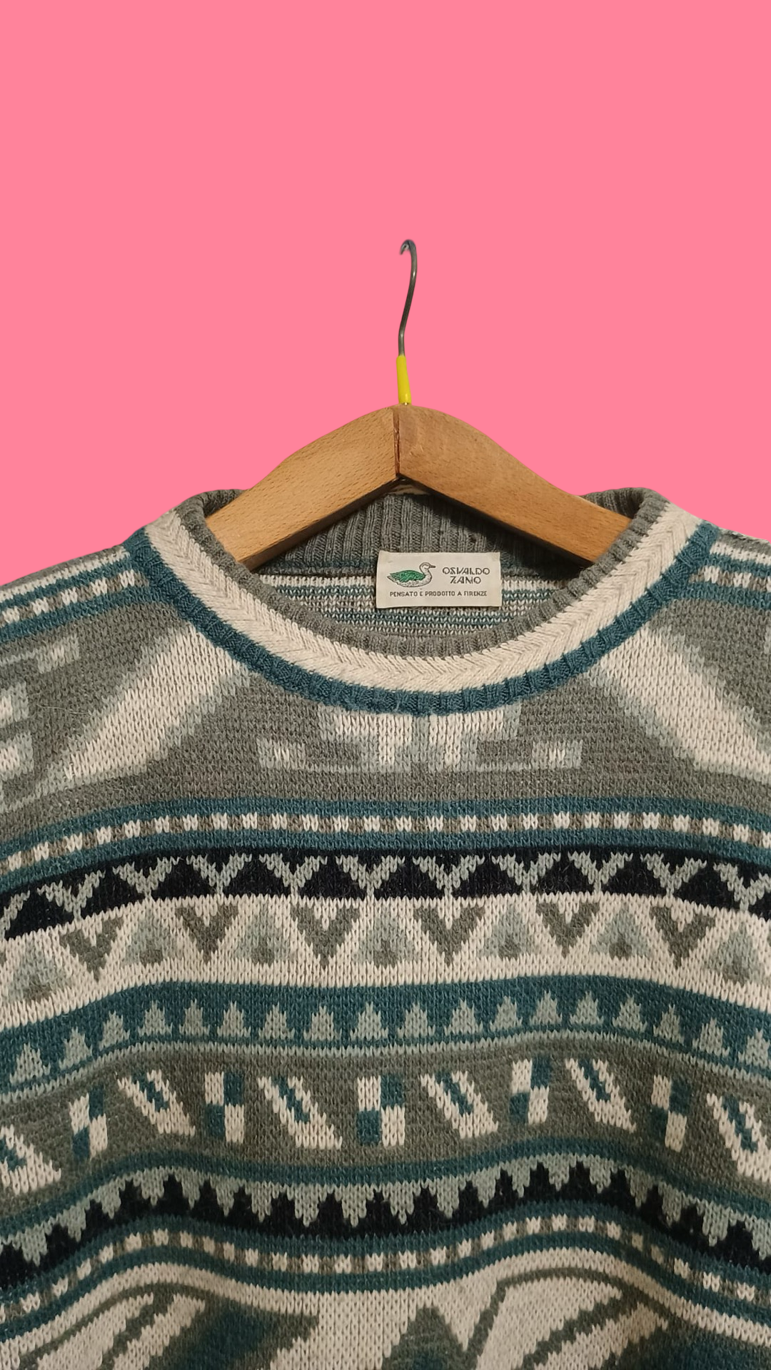 Vintage Multicolor Fantasy 90's Sweater Unisex Size L