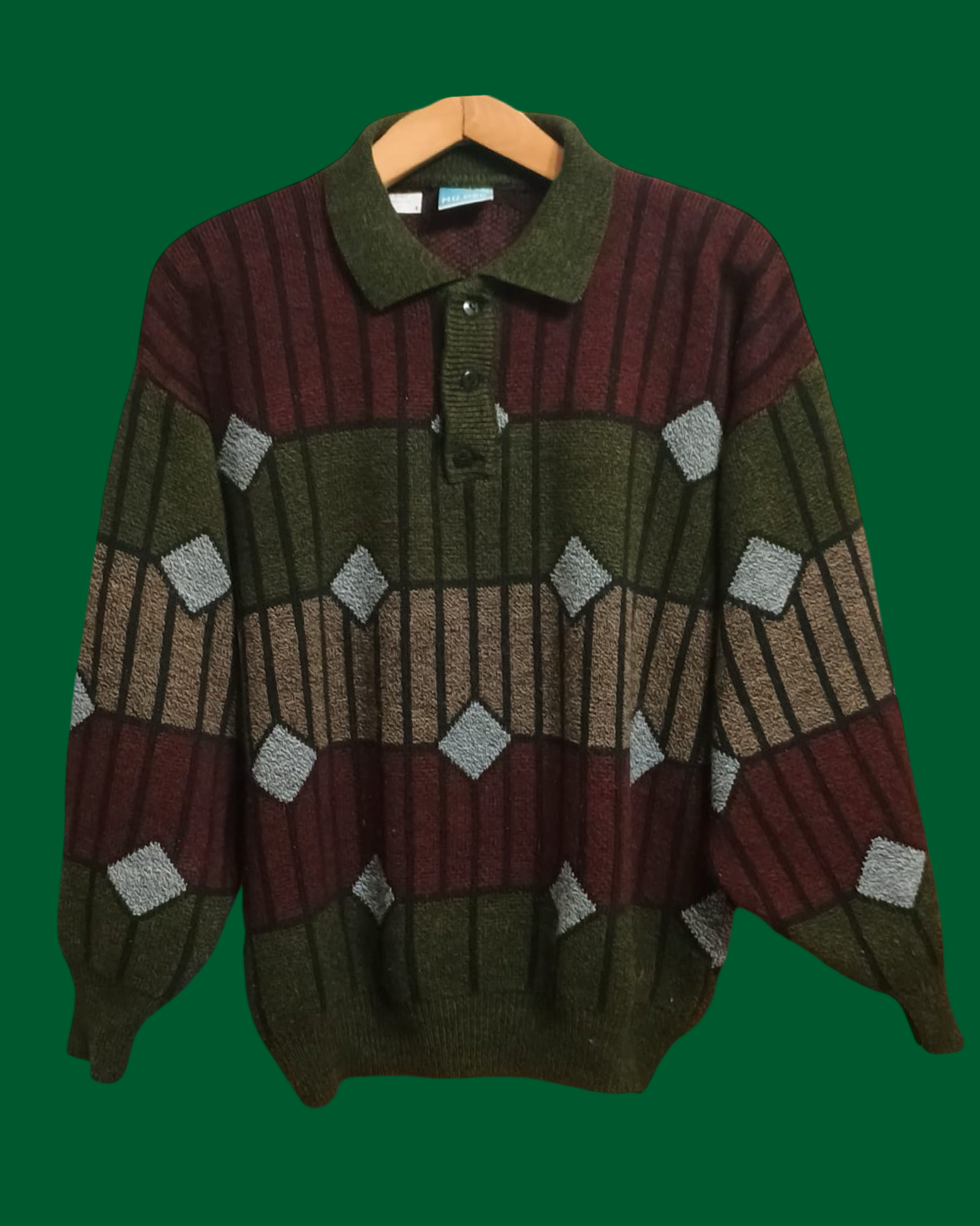 Vintage Multicolor Fantasy 90's Sweater Unisex Size L