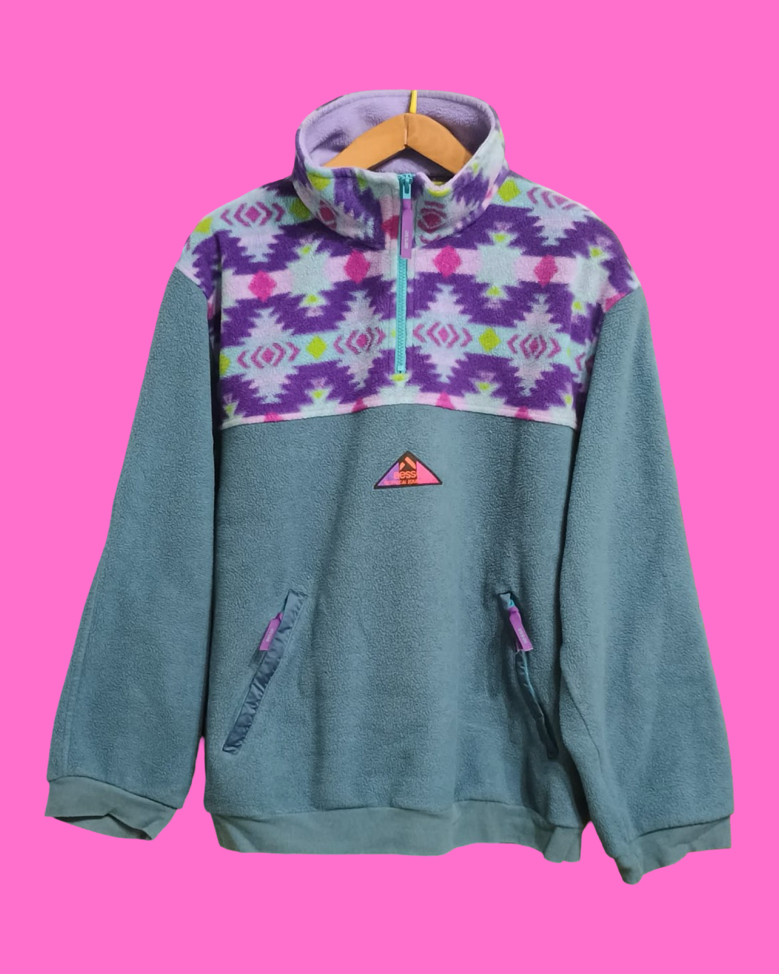 Vintage Multicolor Fantasy 90's Aesse Fleece Unisex Size L