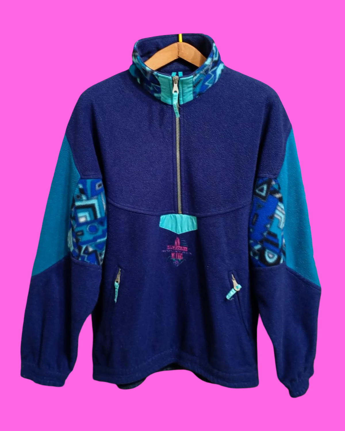 Vintage Multicolor Fantasy 90's Fleece Unisex Size L