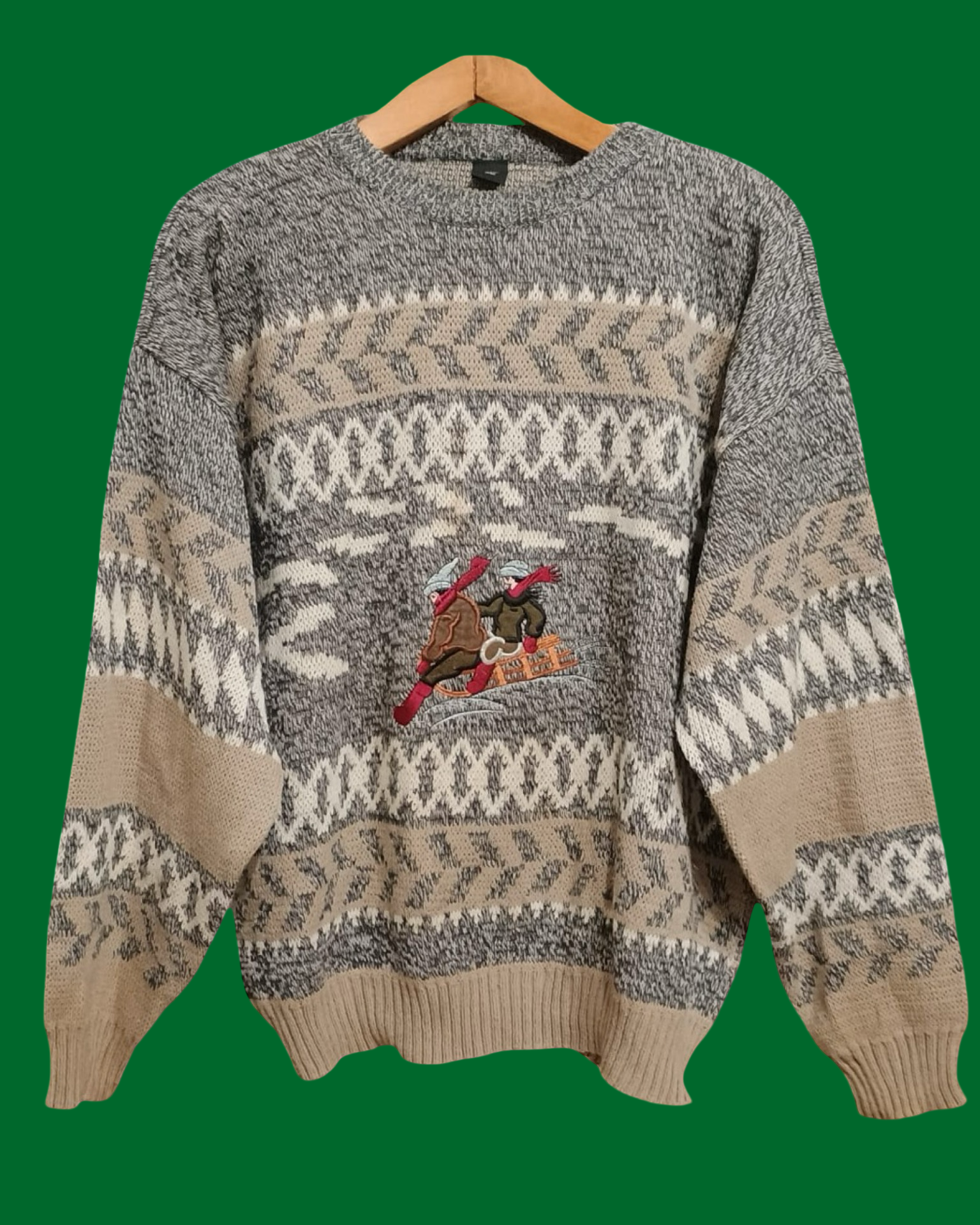 Vintage Multicolor Fantasy 90's Sweater Unisex Size XL