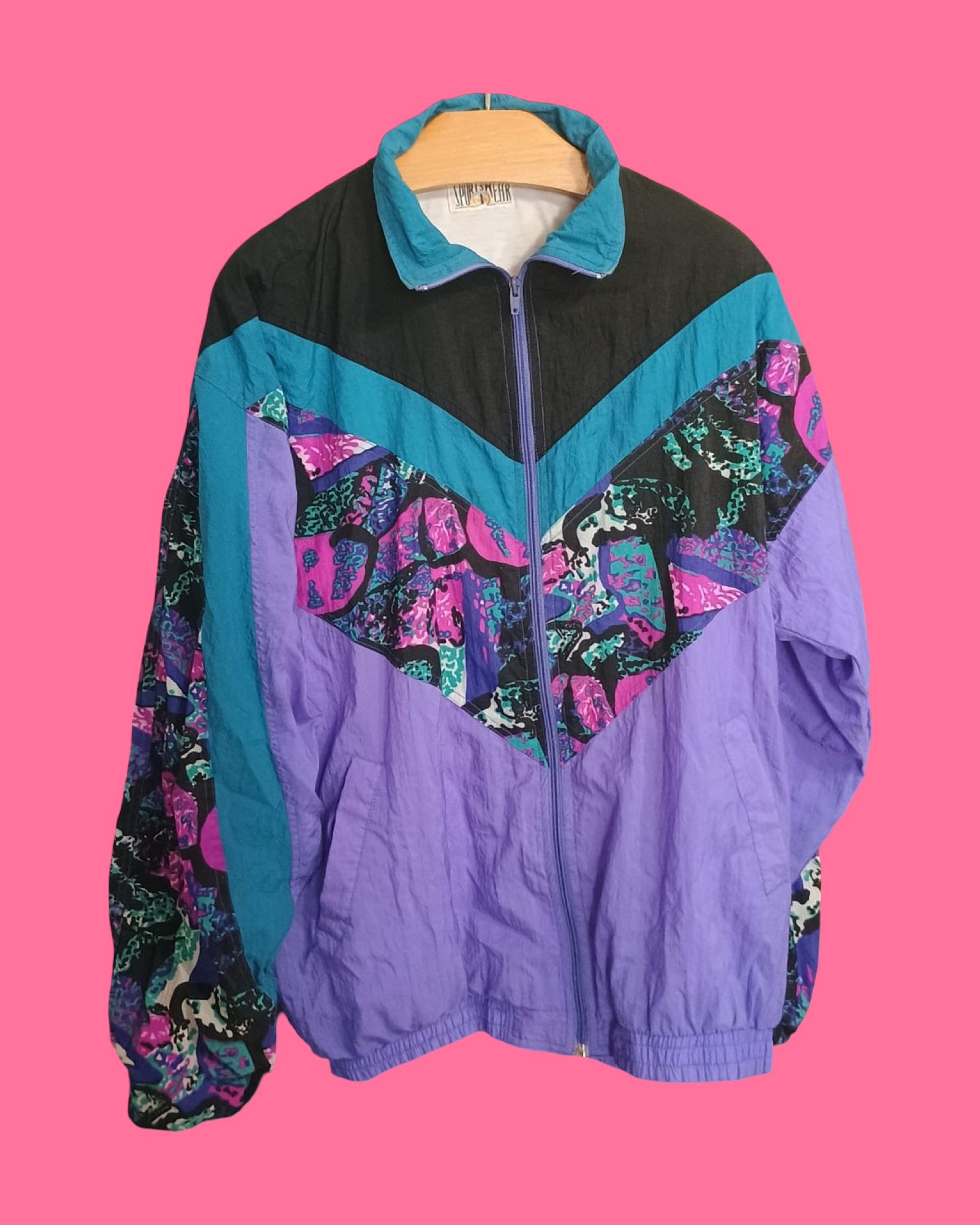 Sweatshirt Vintage Multicolor Fantasy 90's Unisex Size XL