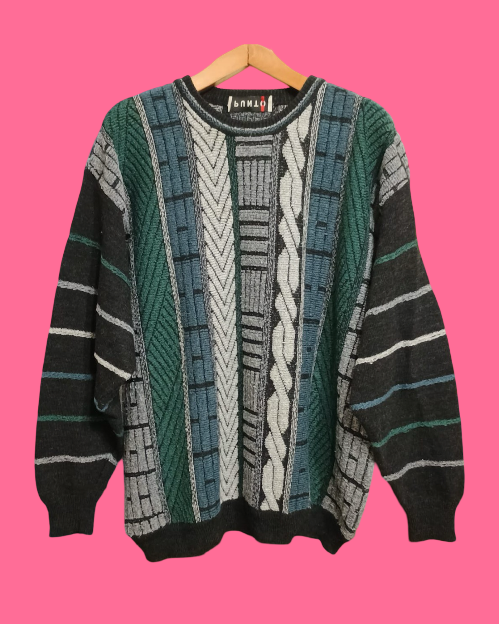 Vintage Multicolor Fantasy 90's Sweater Unisex Size XL