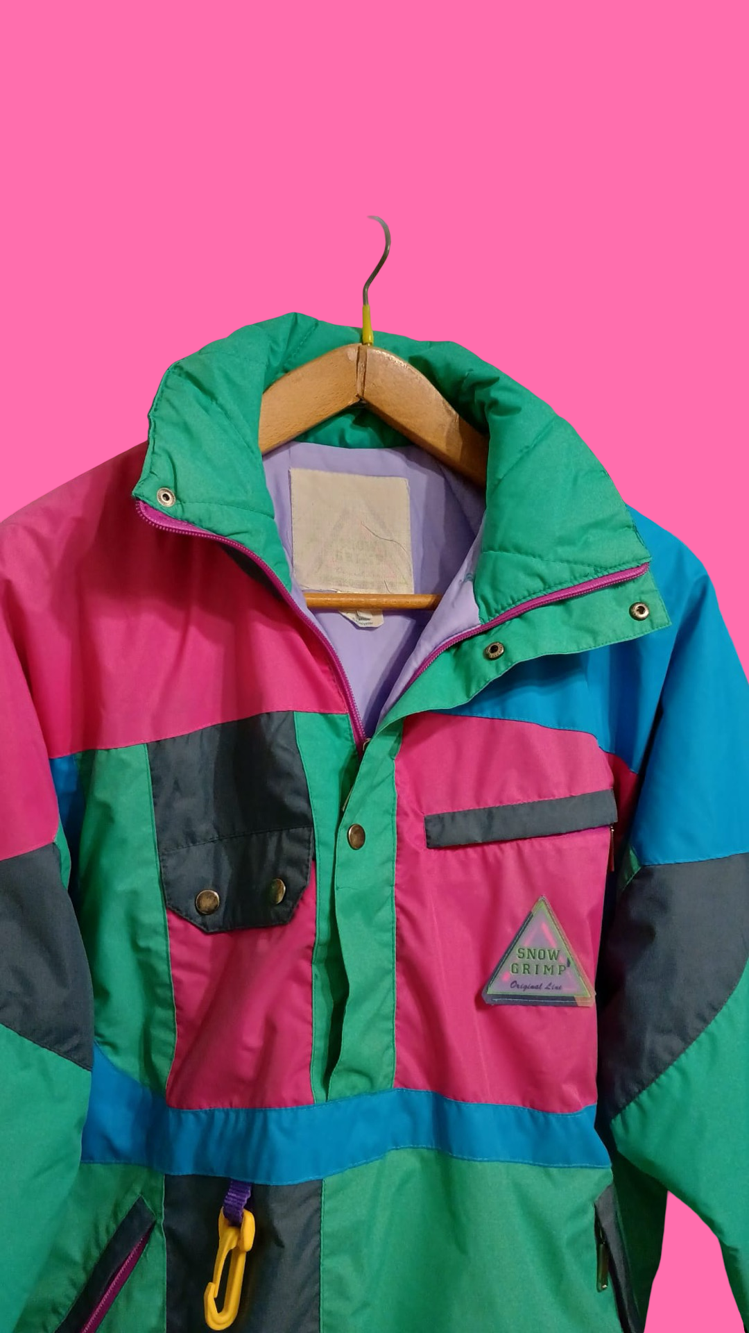 Vintage Multicolor Fantasy 90's Snow Jacket Unisex Size M