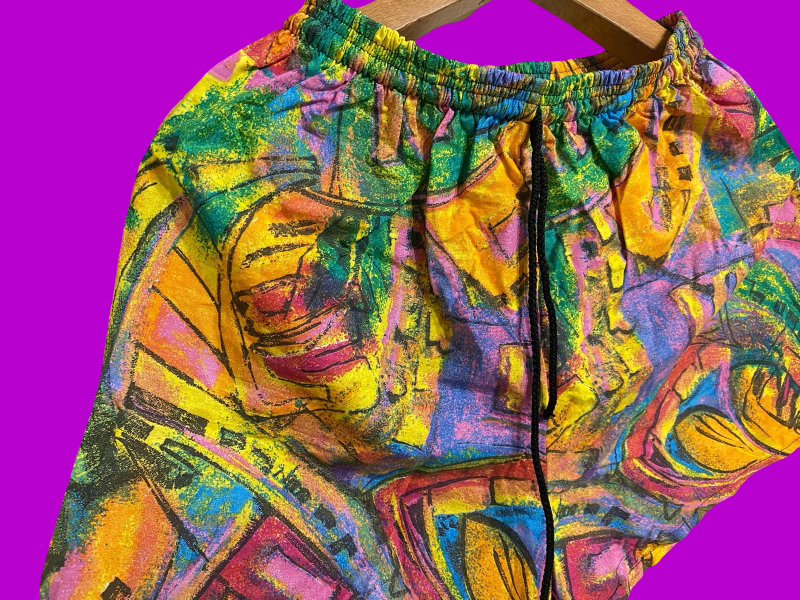 Vintage Multicolor Fantasy 90's Swimming Suit Unisex Size M