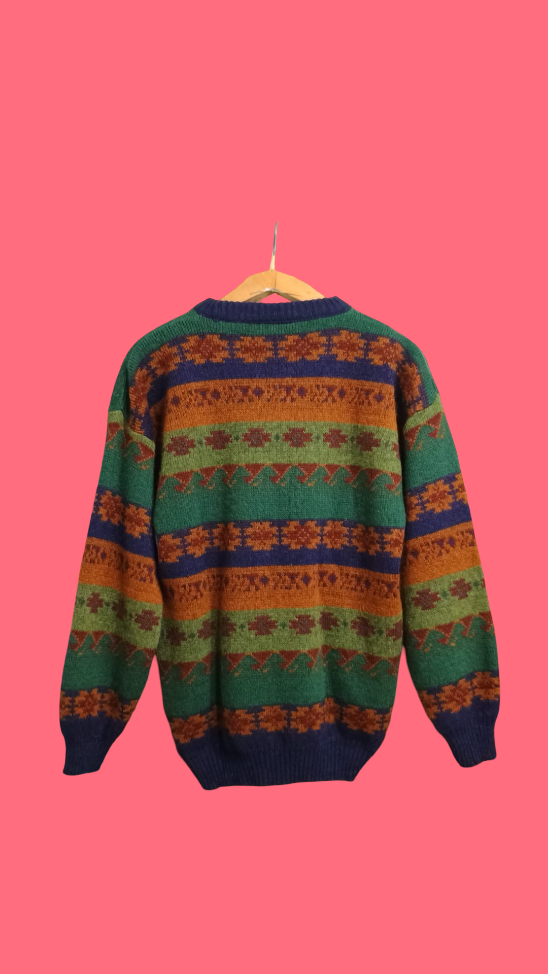 Vintage Multicolor Fantasy 90's Sweater Unisex Size M