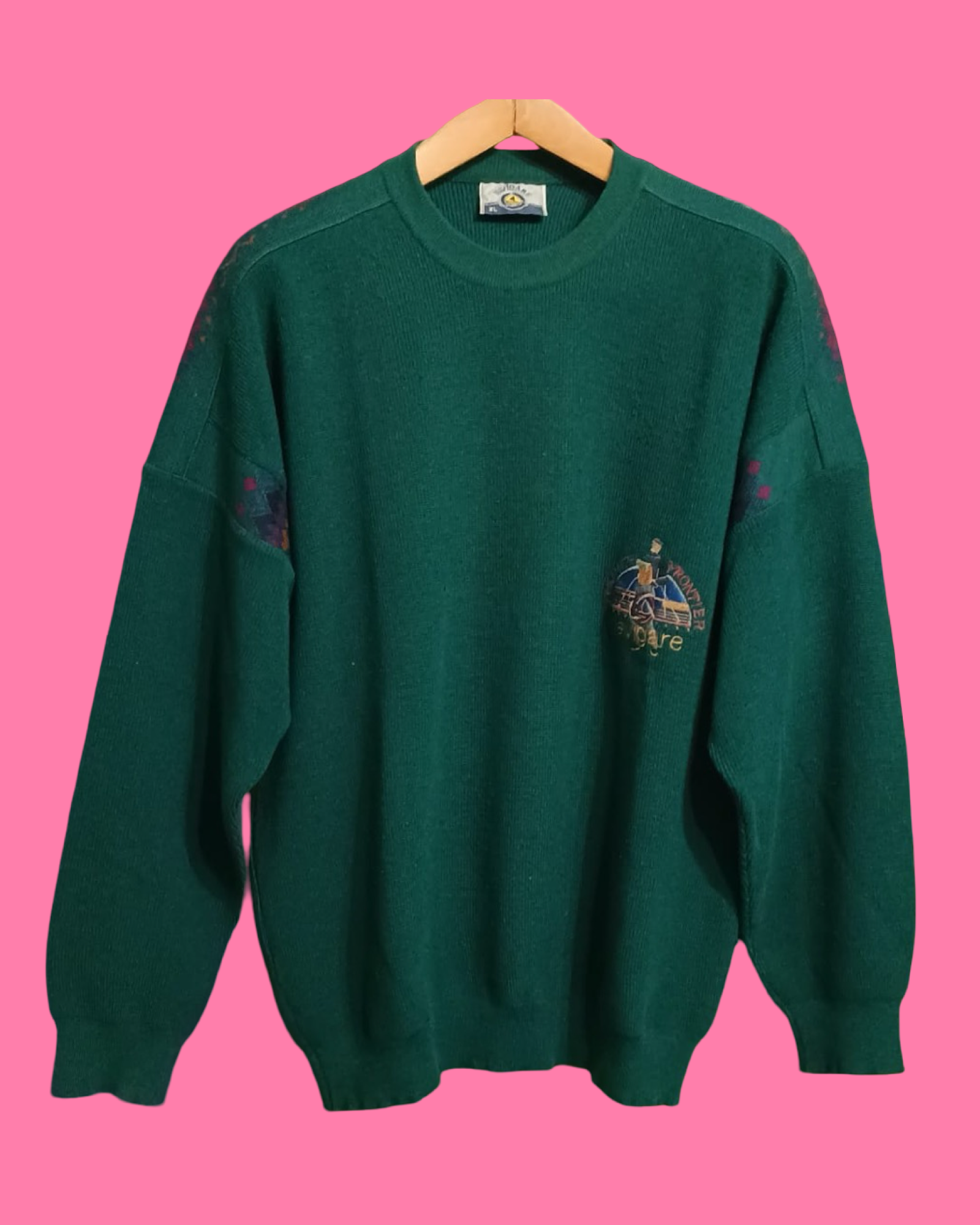 Vintage Multicolor Fantasy 90's Sweater Unisex Size XL