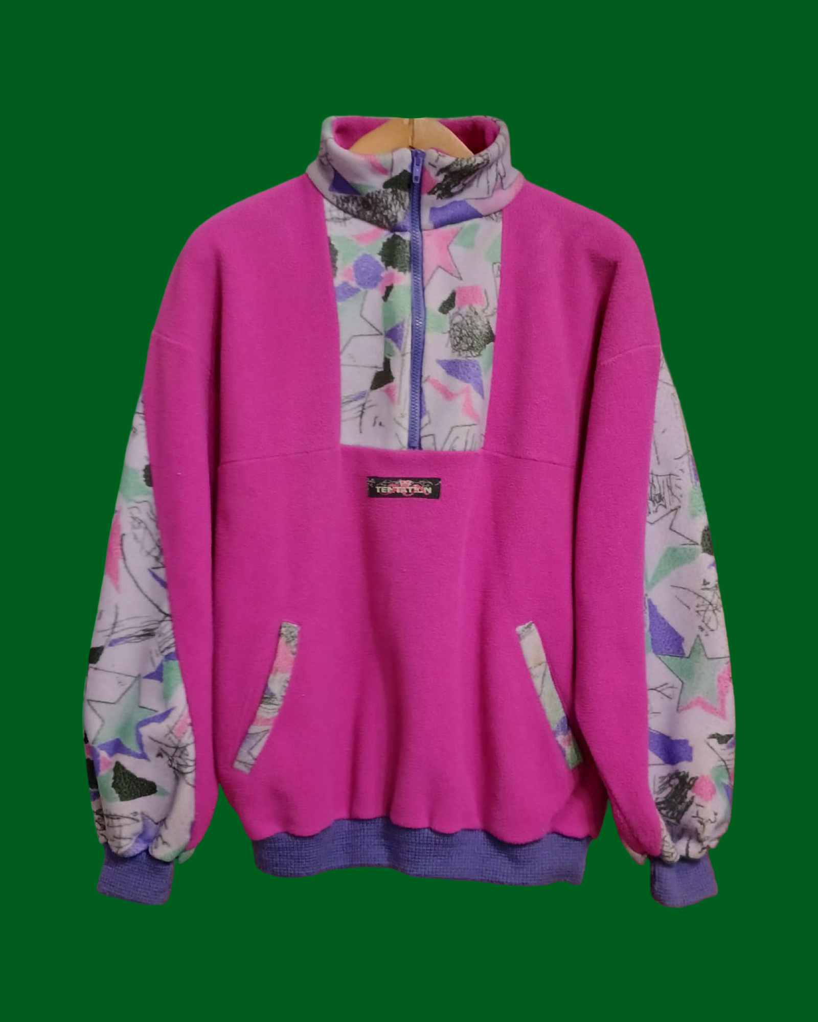 Vintage Multicolor Fantasy 90's Fleece Unisex Size L