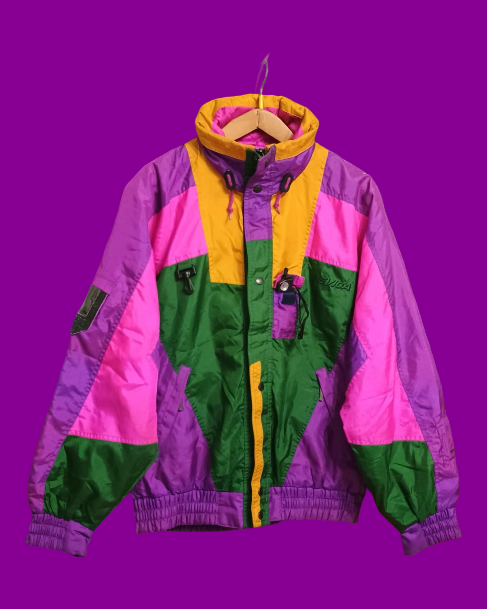 Vintage Multicolor Fantasy 90's Snow Jacket Unisex Size L