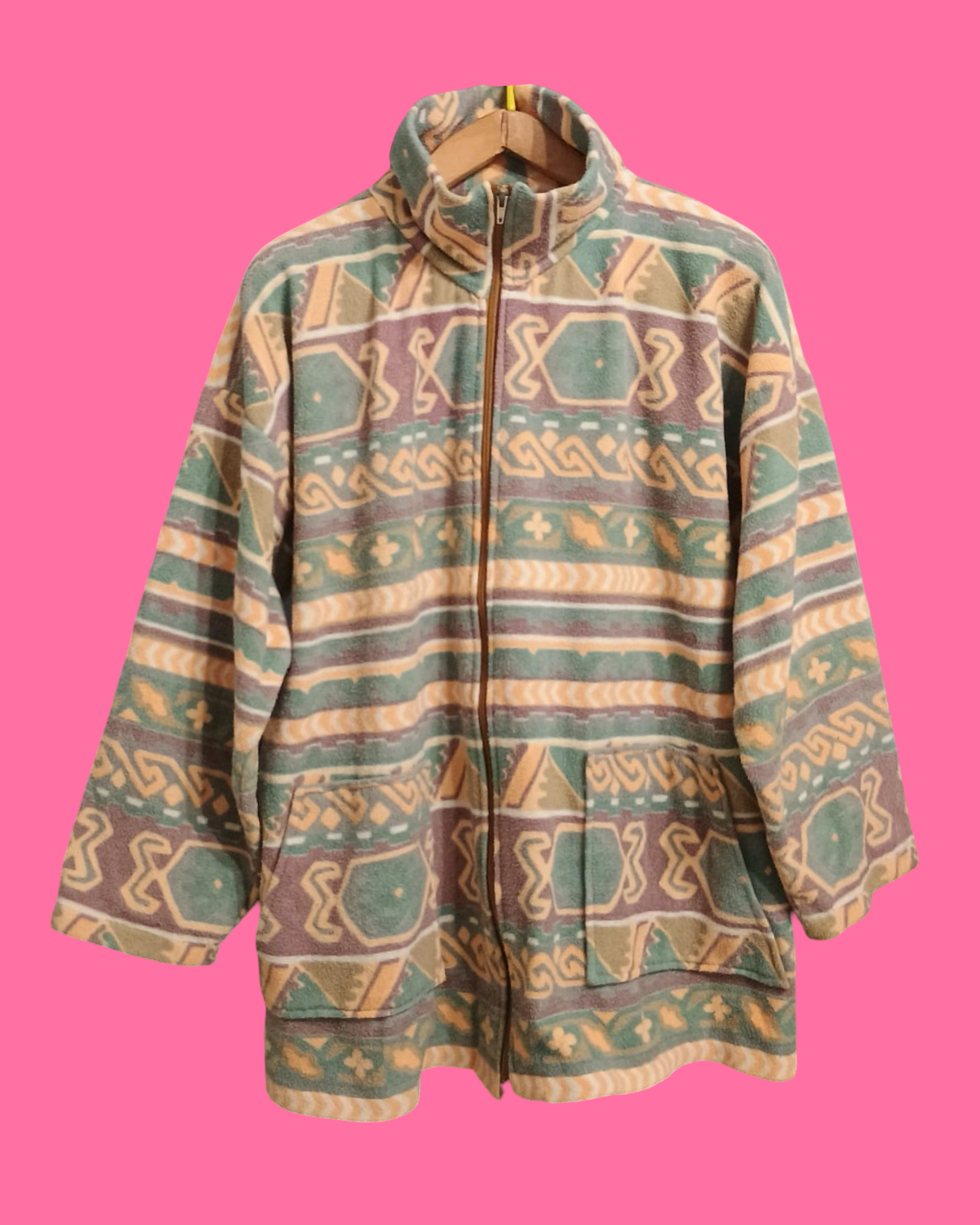 Vintage Multicolor Fantasy 90's Fleece Unisex Size M