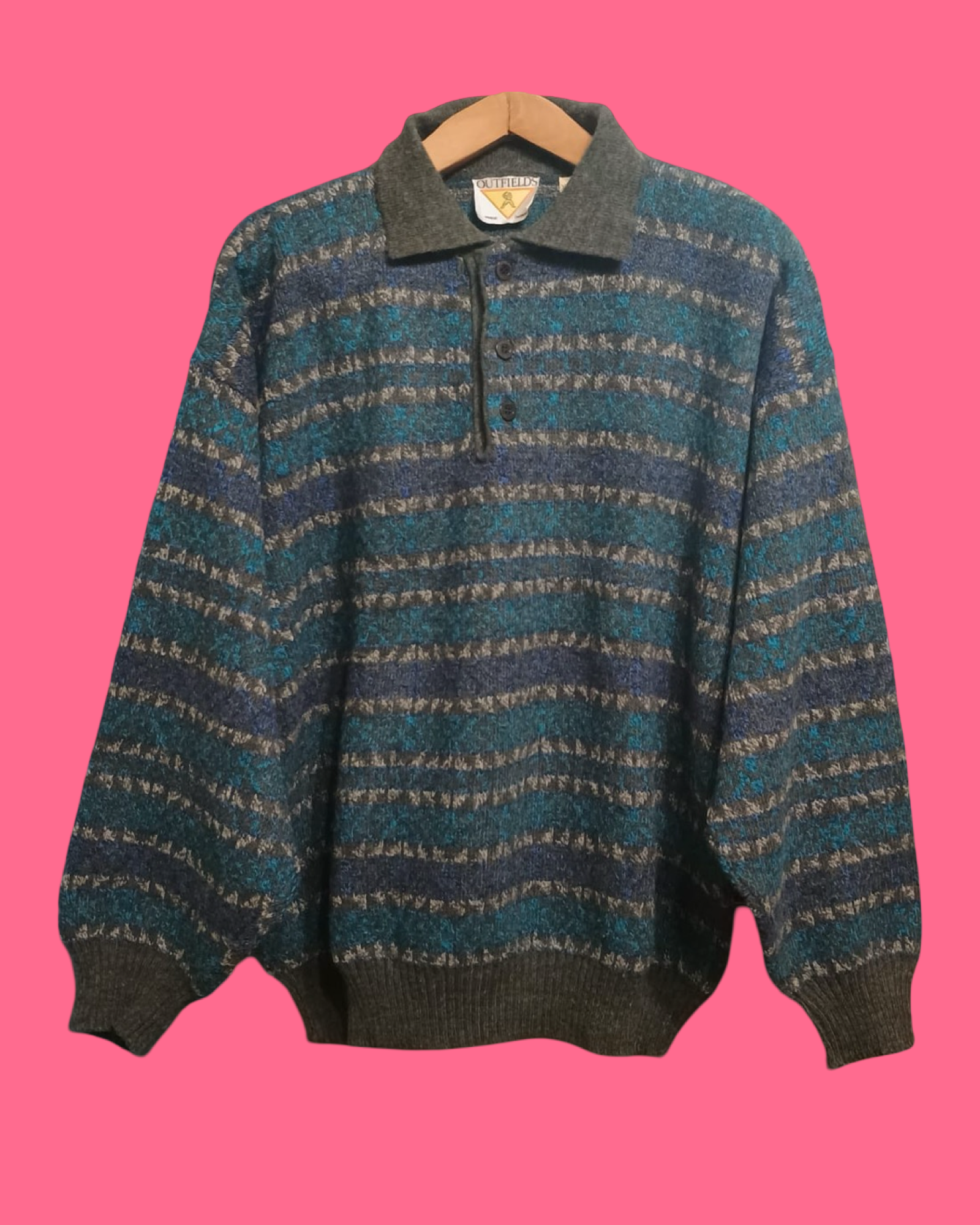 Vintage Multicolor Fantasy 90's Sweater Unisex Size XL