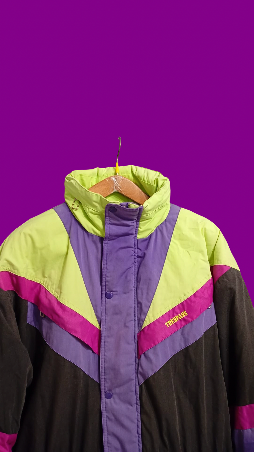 Vintage Multicolor Fantasy 90's Rare Snow Jacket Unisex Size L