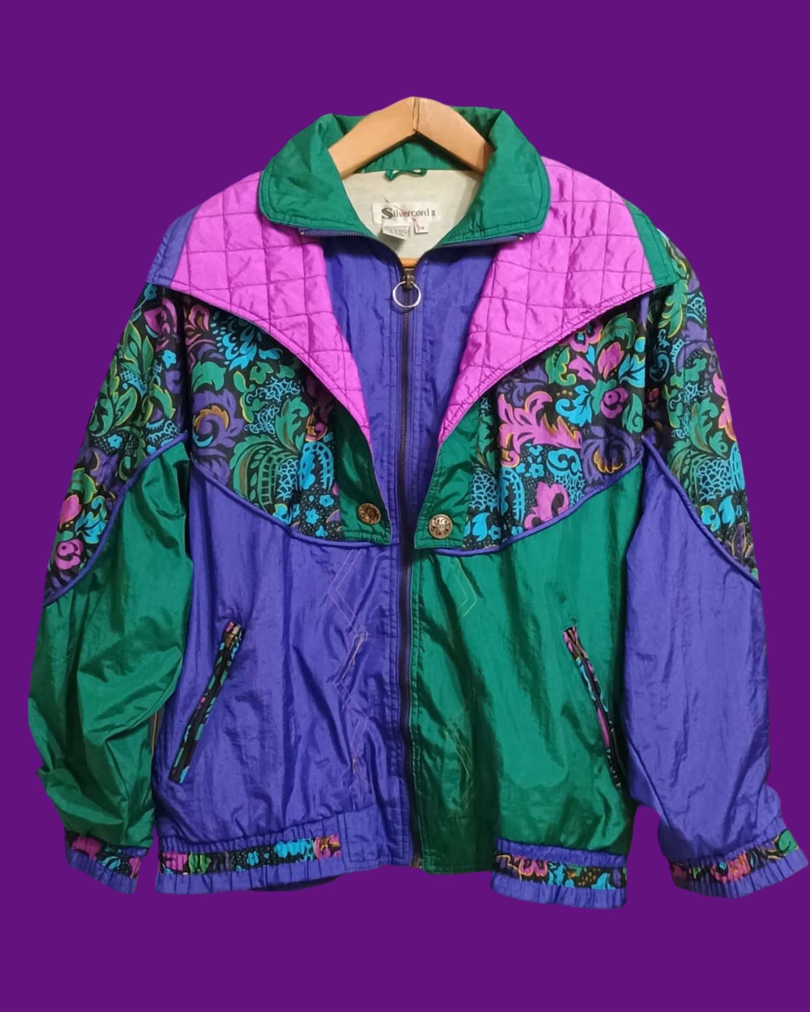 Vintage Multicolor Fantasy 90's Windbreaker Unisex Size L