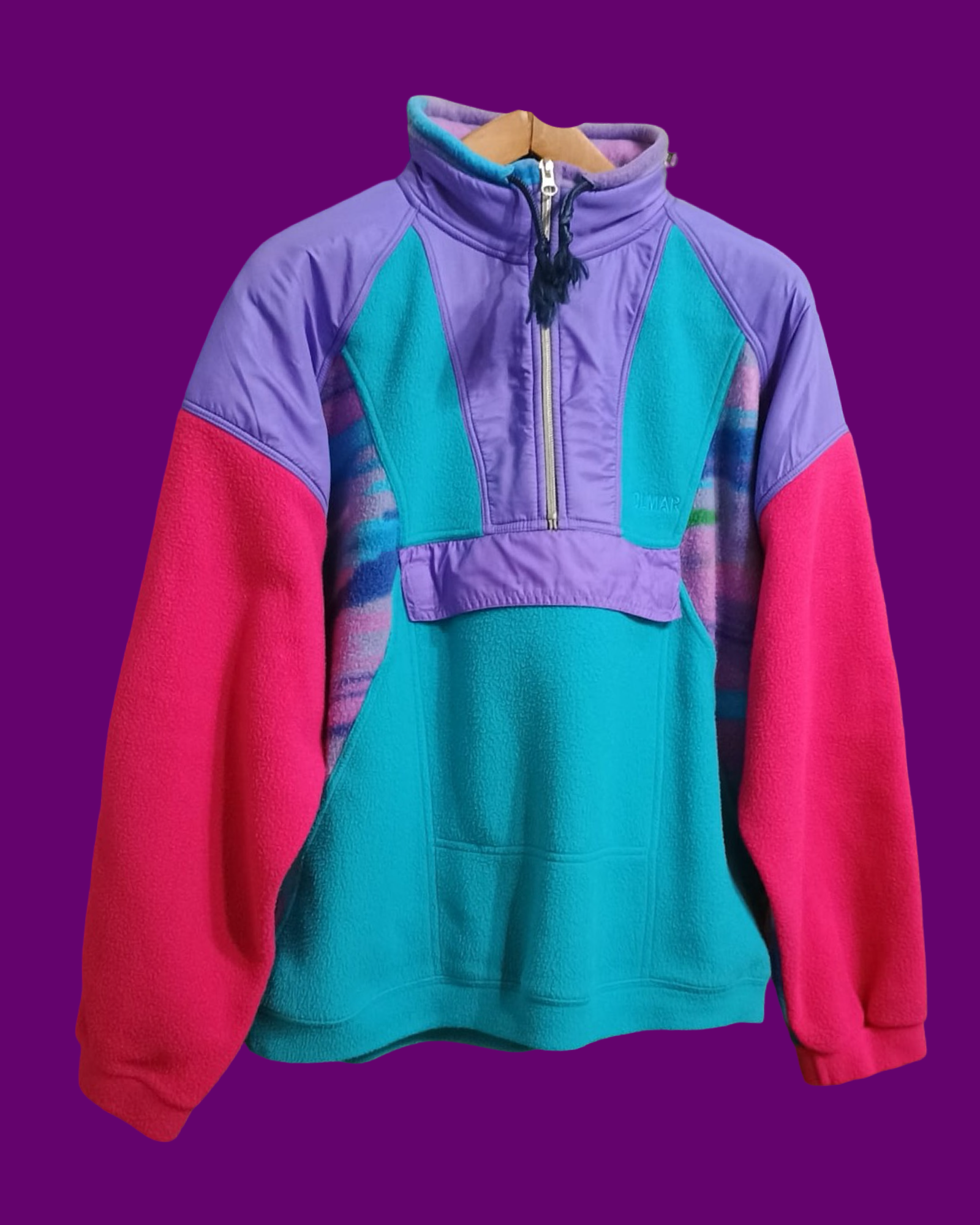 Vintage Multicolor Fantasy 90's Colmar Fleece Unisex Size L