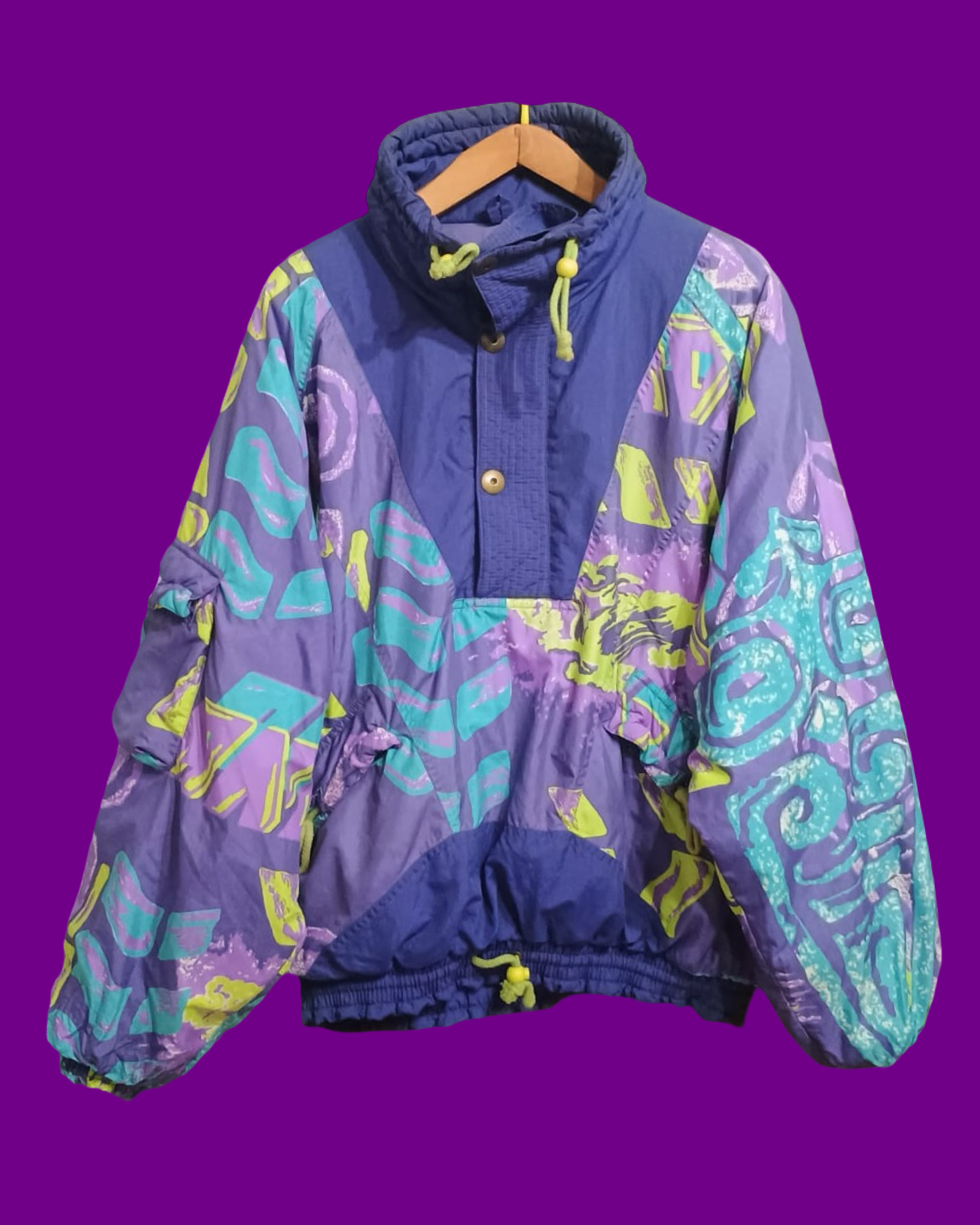 Vintage Multicolor Fantasy 90's Snow Jacket Unisex Size M