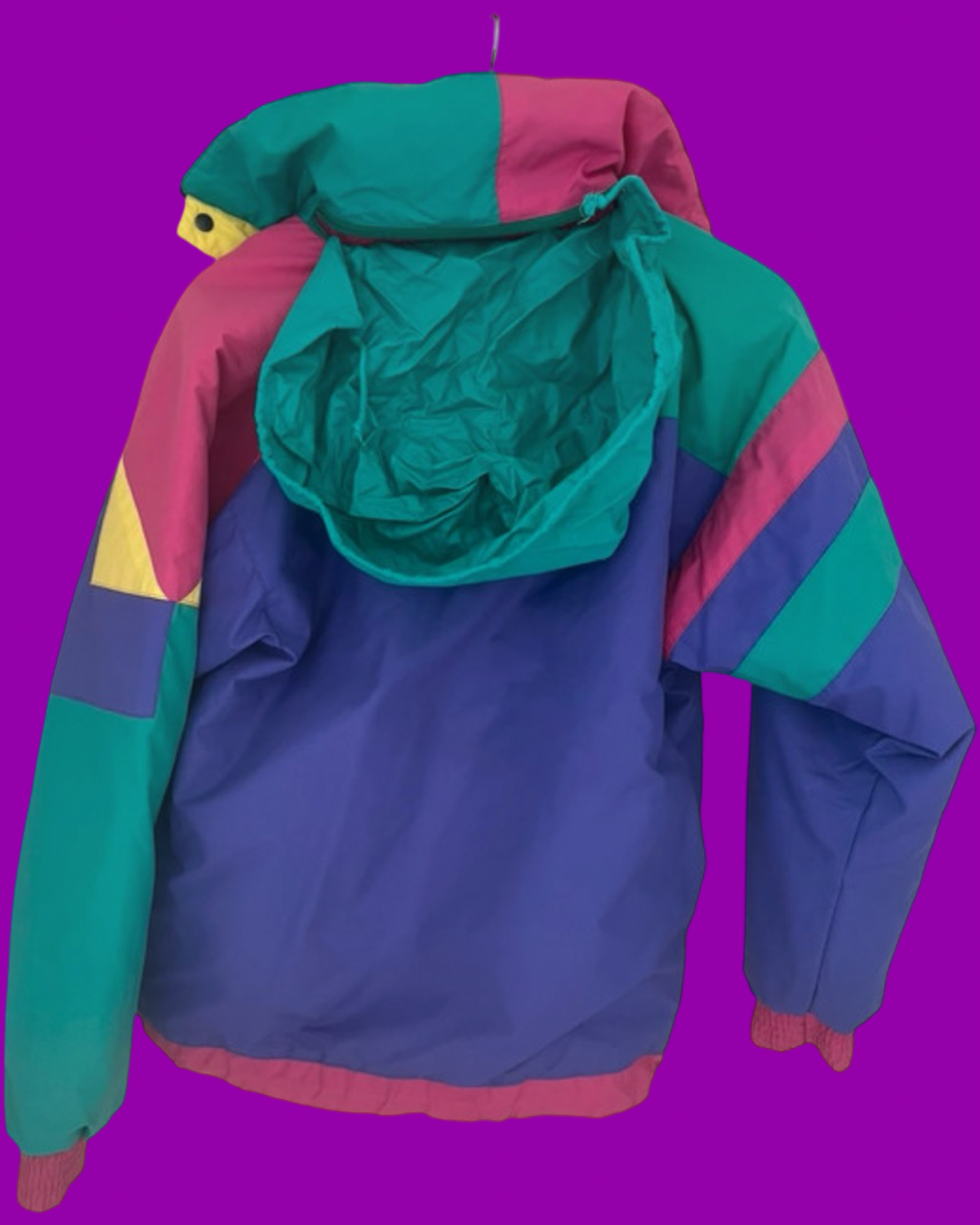 Vintage Multicolor Fantasy 90's Rare Snow Jacket Woman Size S