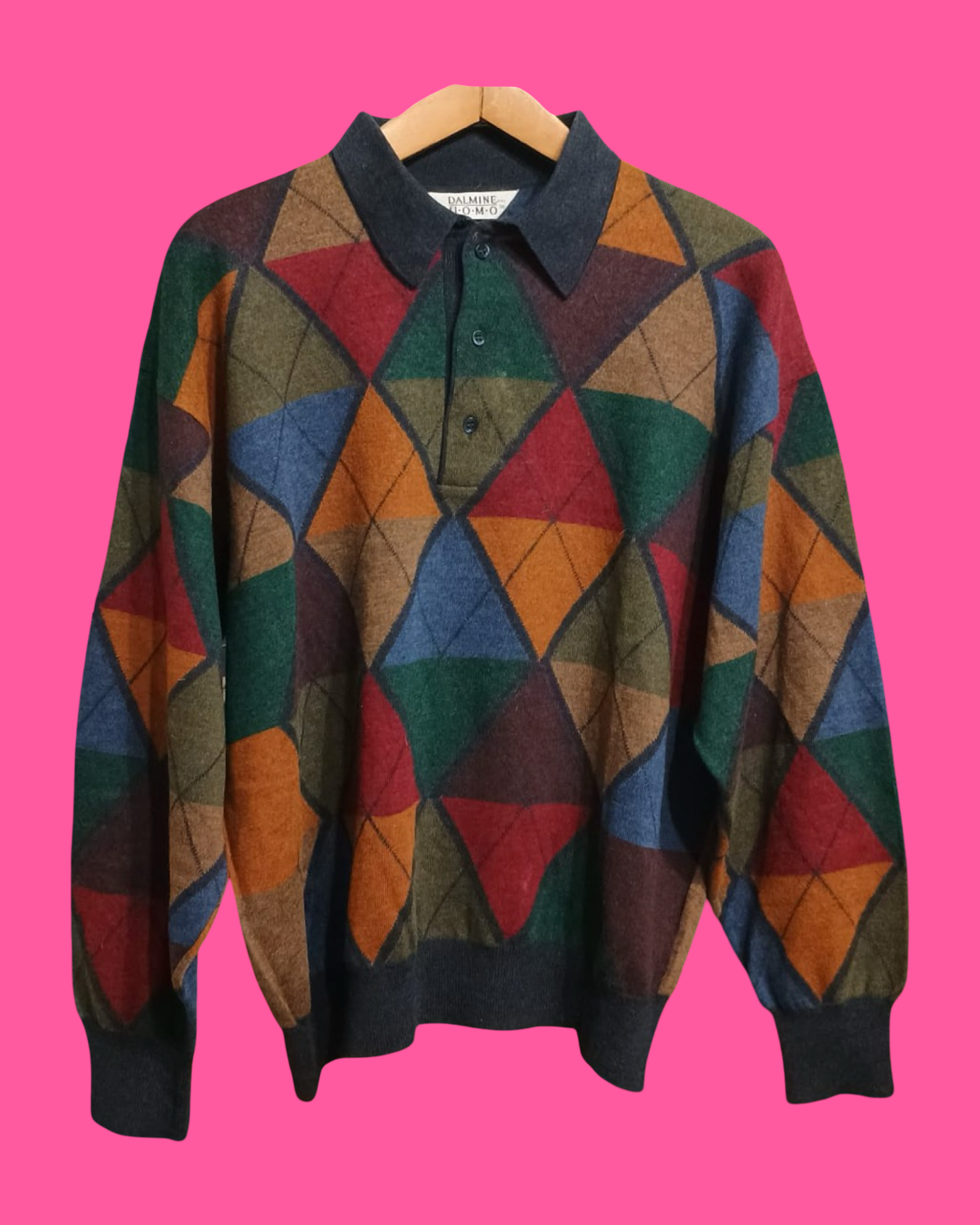 Vintage Multicolor Fantasy 90's Sweater Unisex Size XL