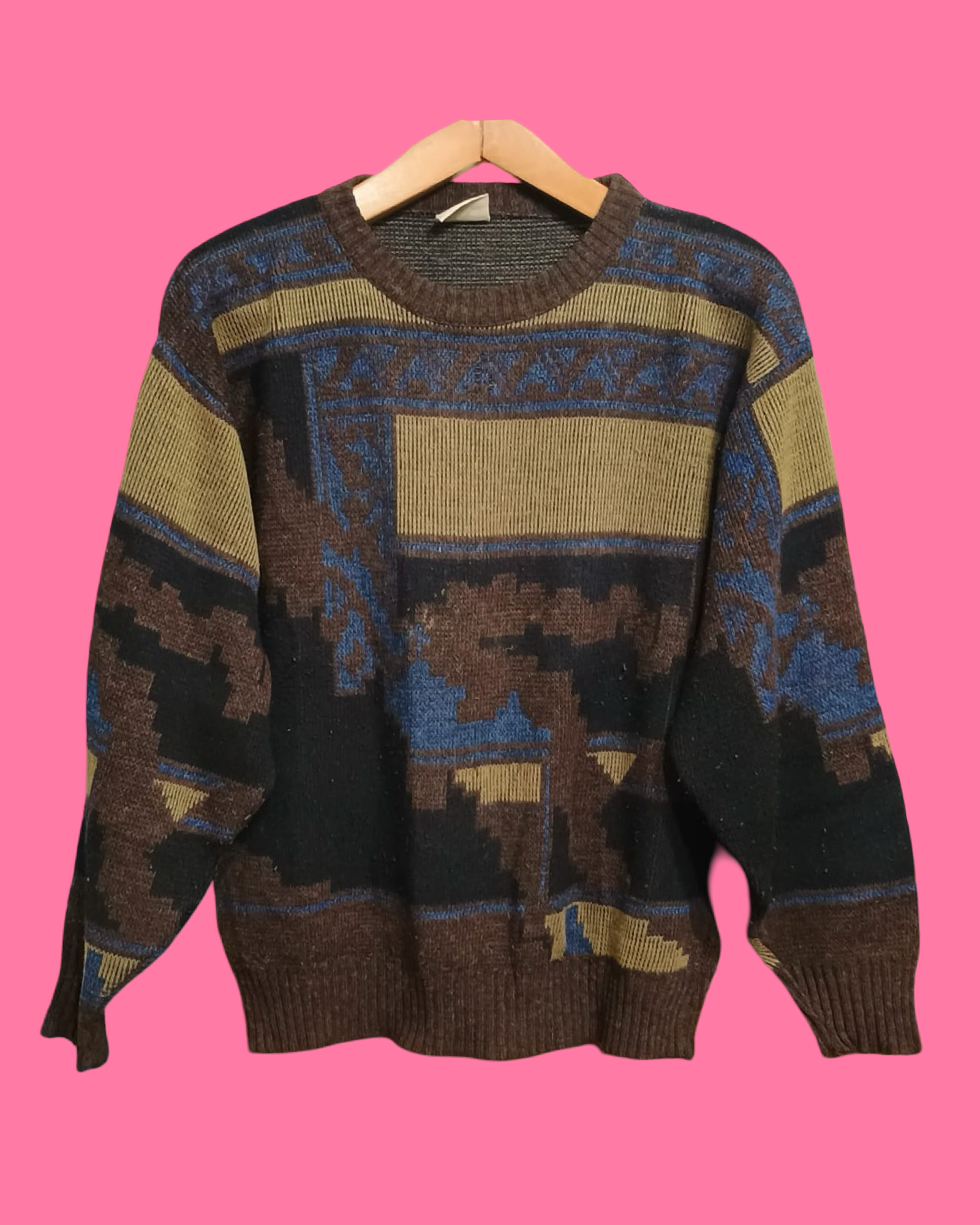 Vintage Multicolor Fantasy 90's Sweater Unisex Size M